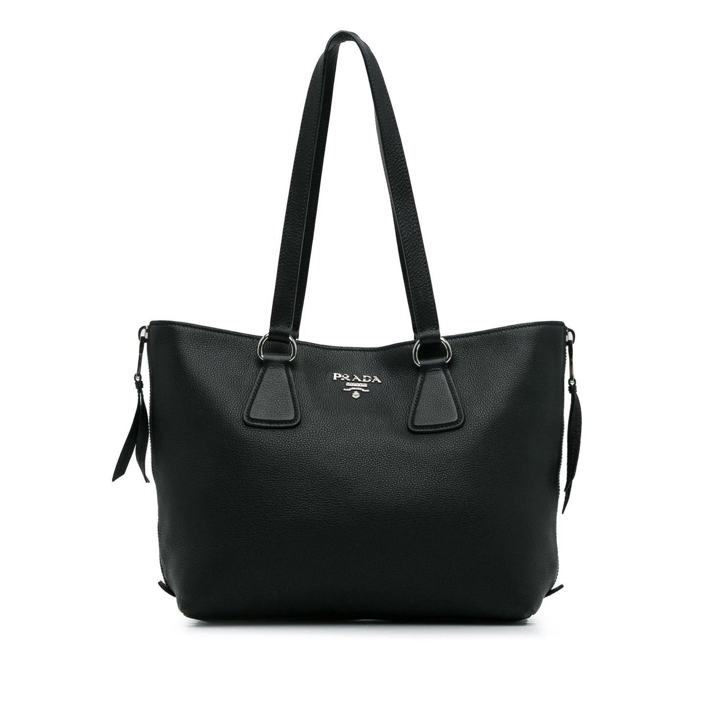 Prada Daino Side Tote Shg G8Allr Vitello Zip Tote Bag