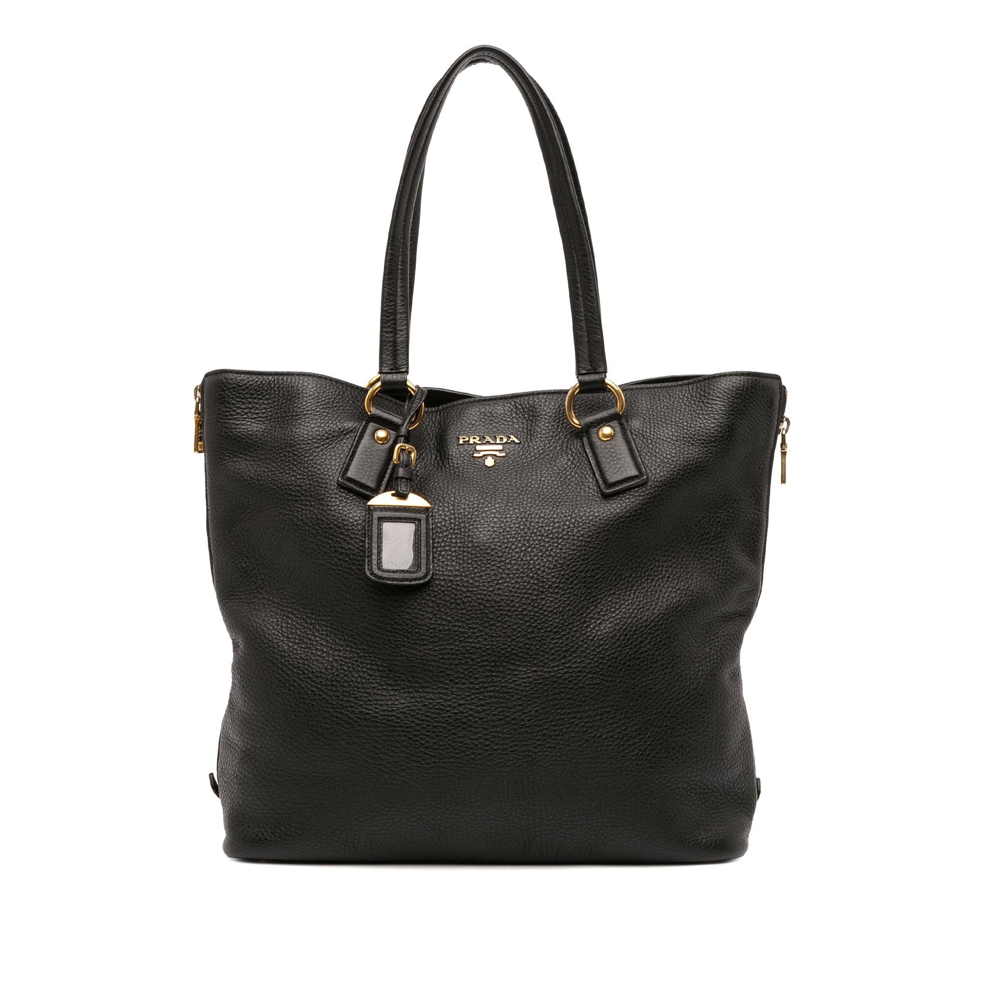 Prada Daino Side Tote Vitello Zip Tote Bag Zip Tote 1