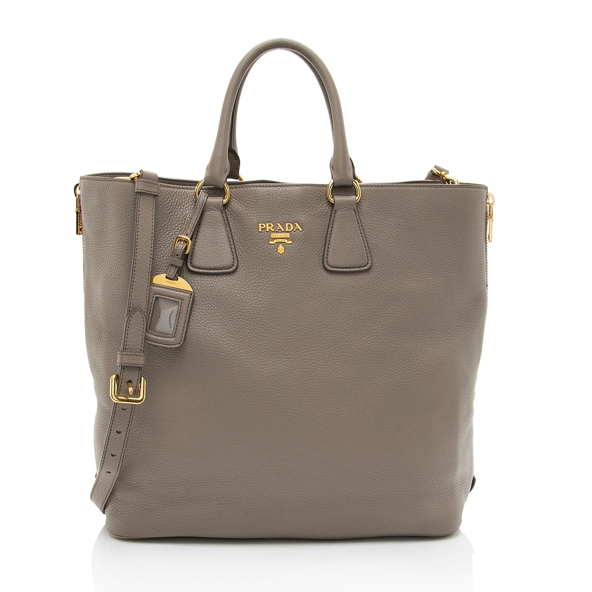 Prada Daino Side Tote Vitello Zip Tote Bag Zip Tote 4