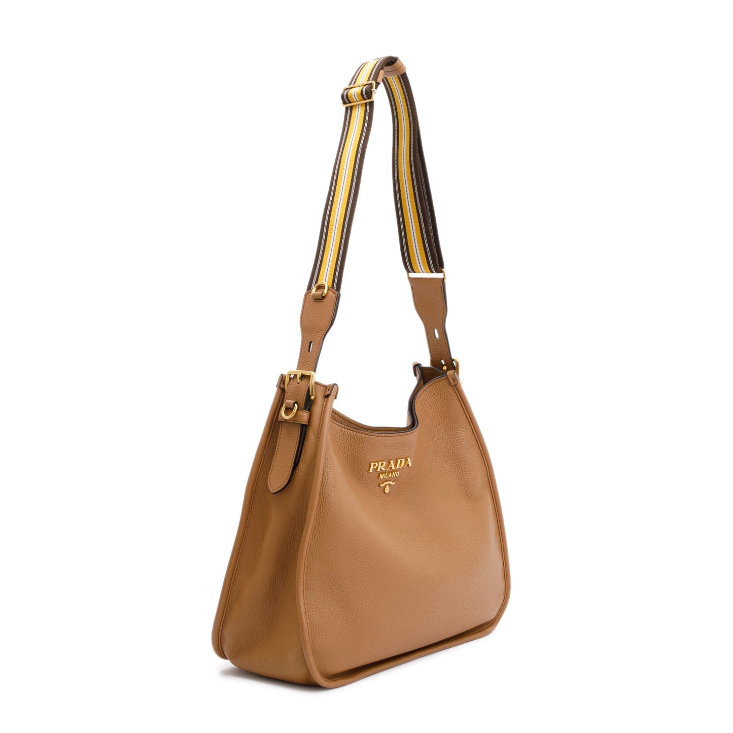 Prada Vitello Daino Soft Hobo Bag Travel Bag