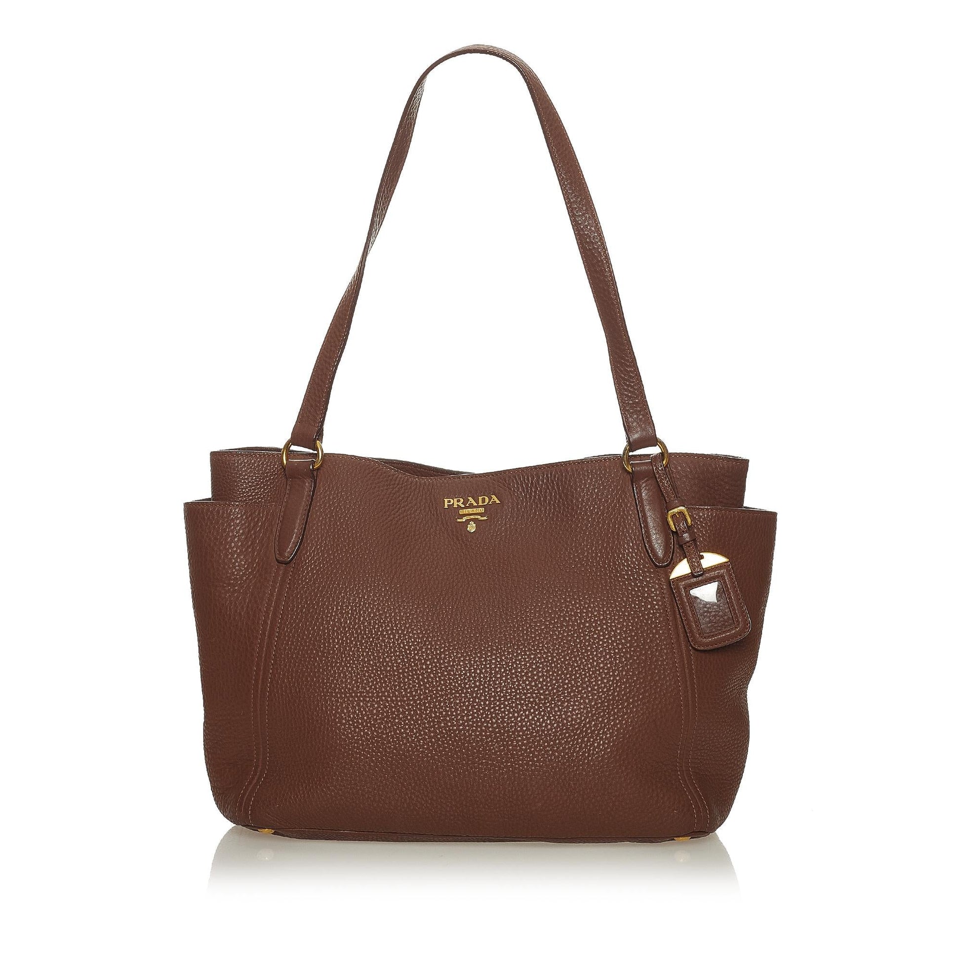 Prada Daino Tote Bag Shg Vitello Bag Shg 27744