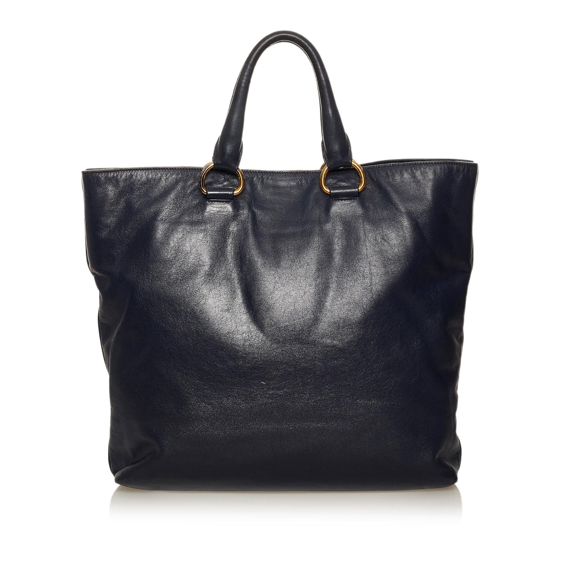 Prada Daino Tote Bag Shg Vitello Bag Shg 29181