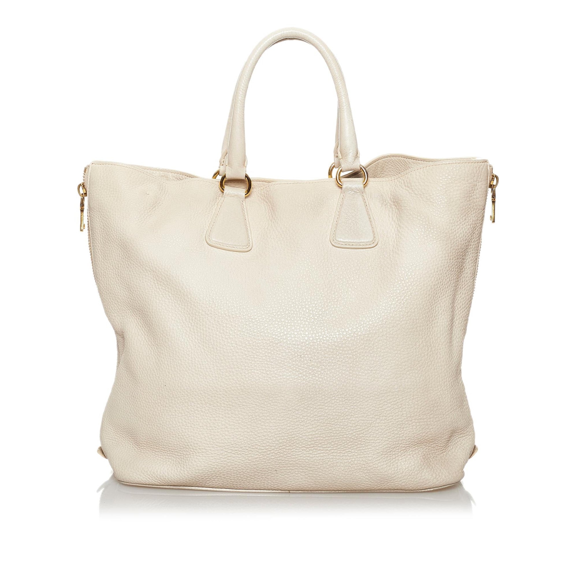 Prada Daino Tote Bag Shg Vitello Bag Shg 29698