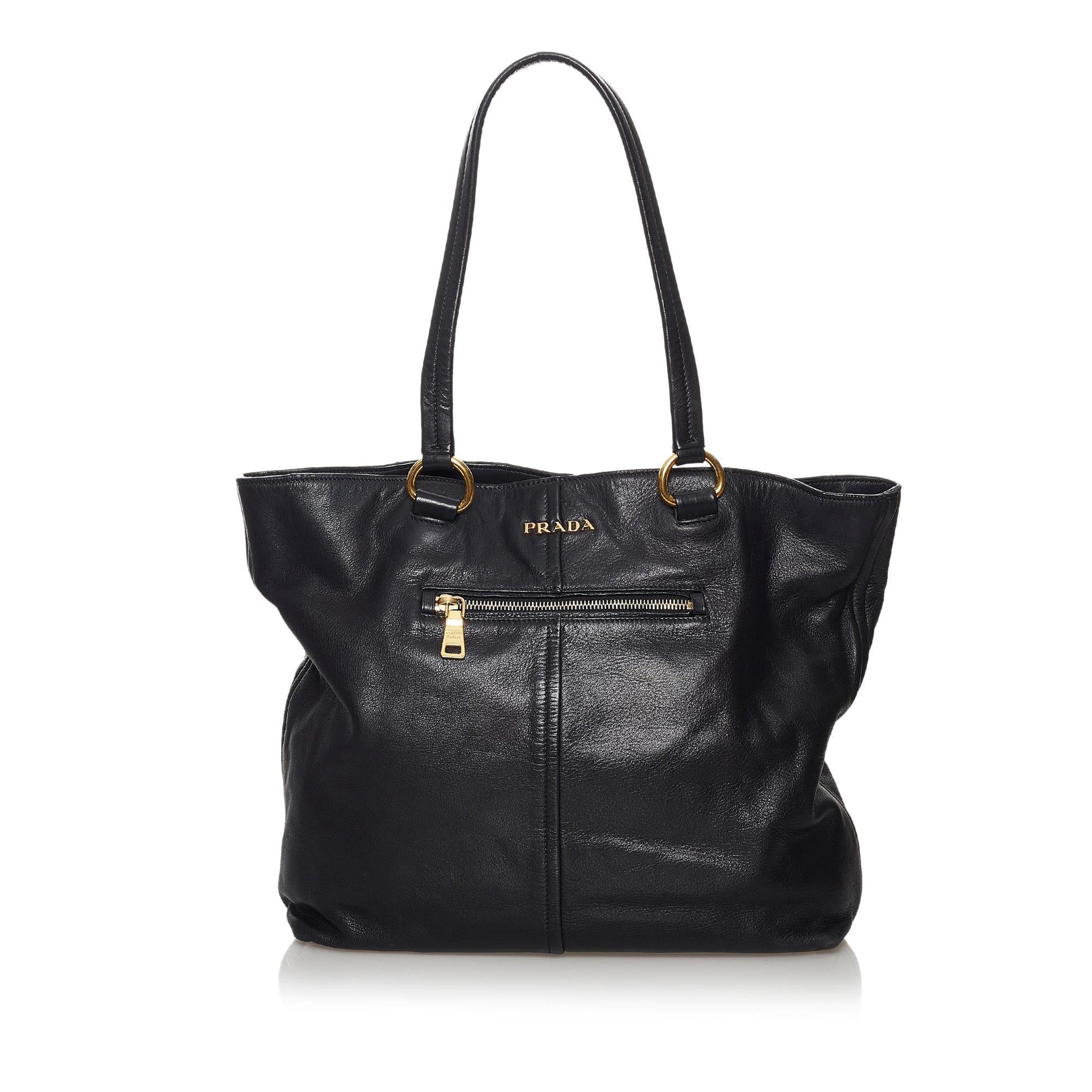 Prada Daino Tote Bag Shg Vitello Bag Shg 30120