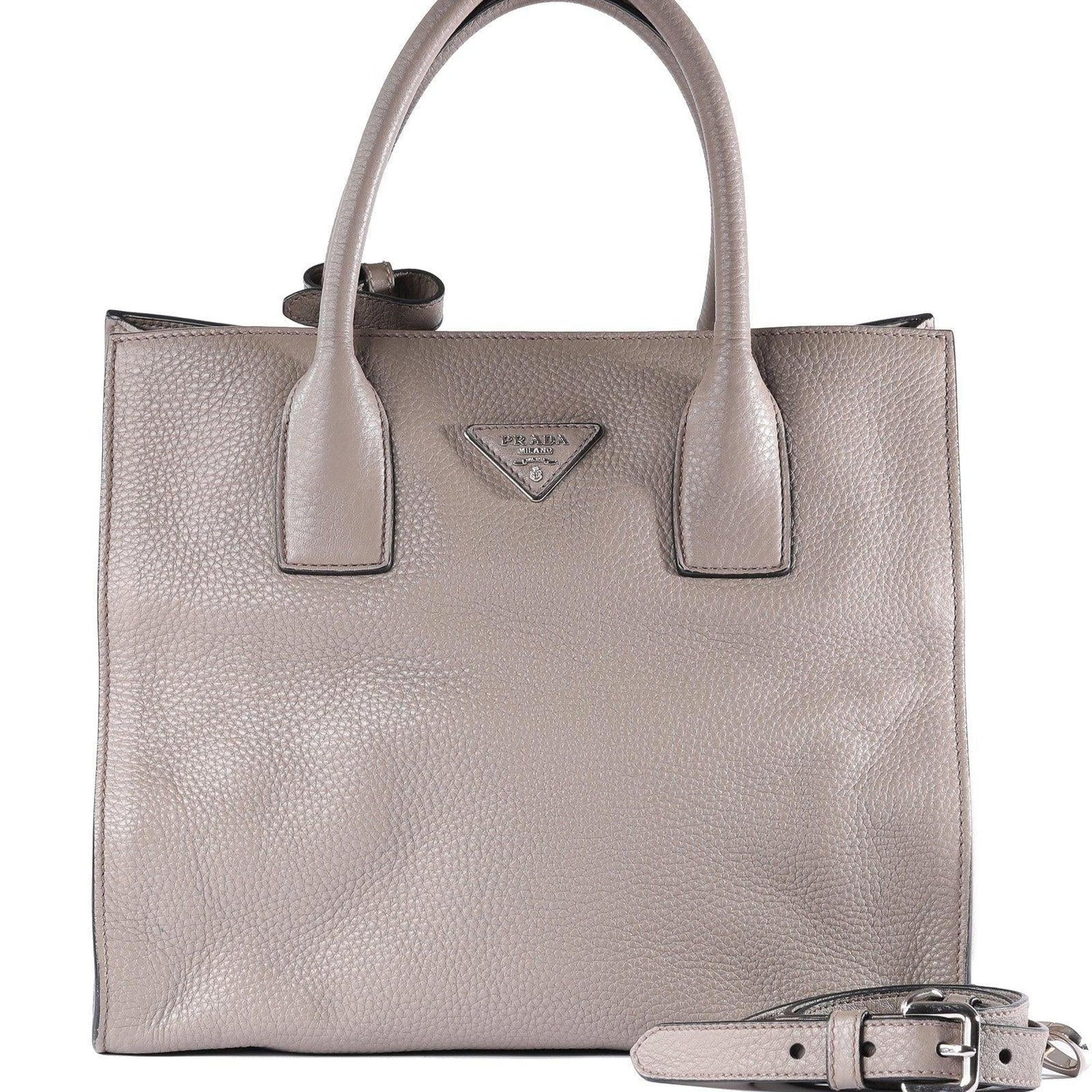 Prada Vitello Daino Twin Pocket Tote Handbag Tote Bag