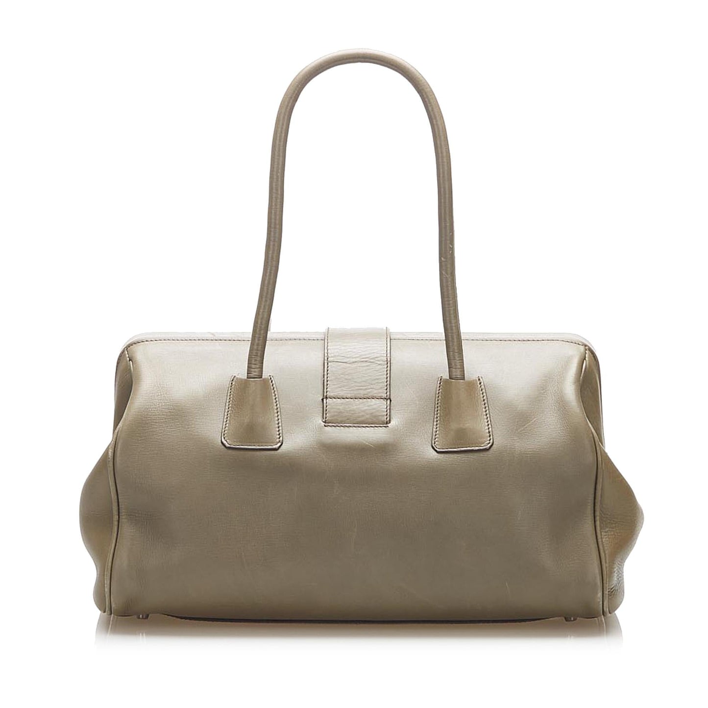 Prada Fibbia Handbag Shg Vitello Satchel Bag