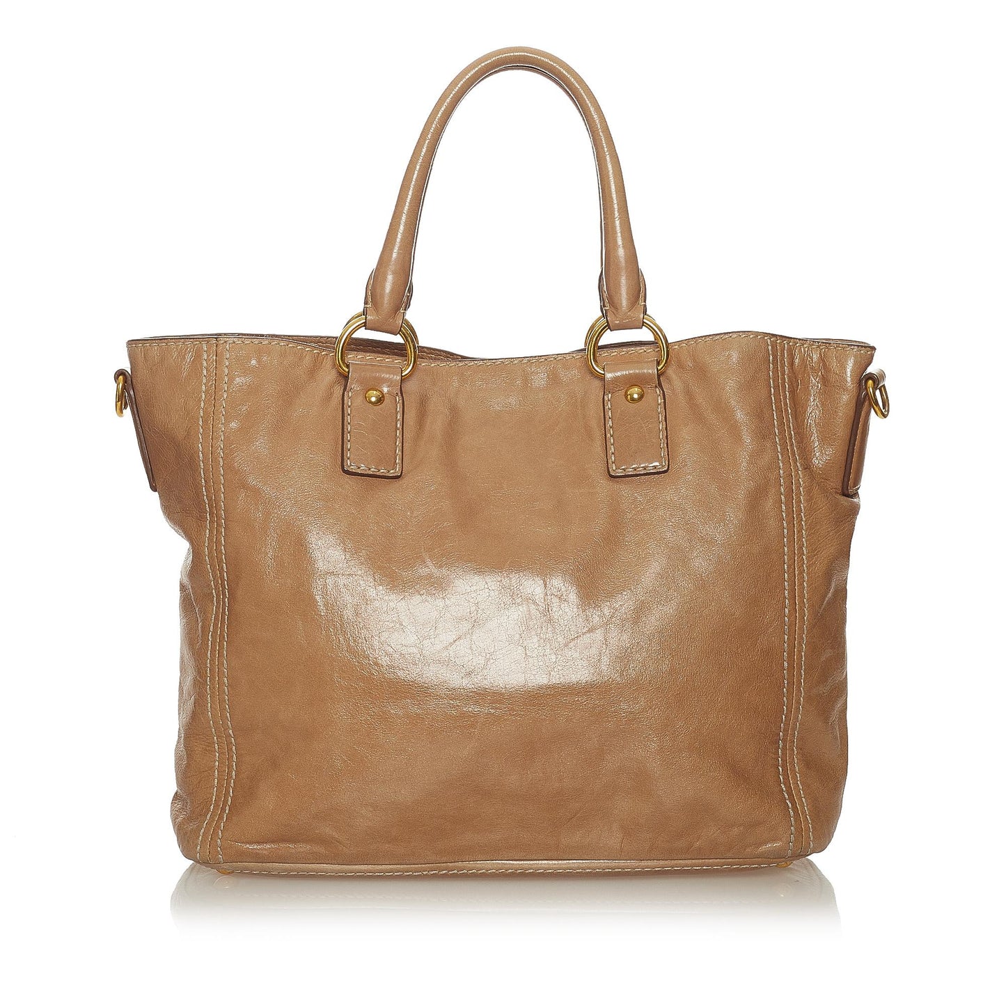 Prada Lux Satchel Shg Leather Vitello Satchel Bag