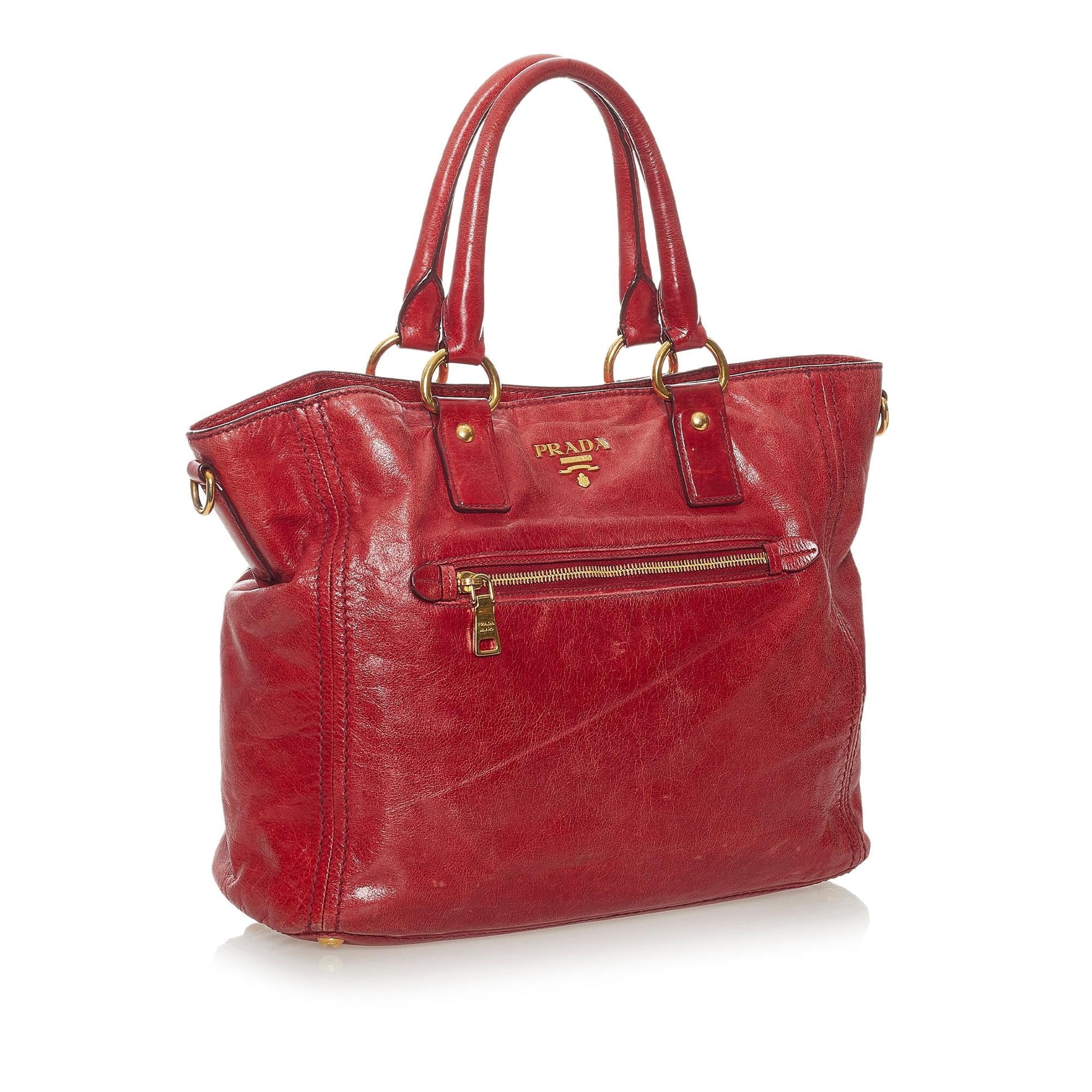 Prada Lux Tote Bag Shg Vitello