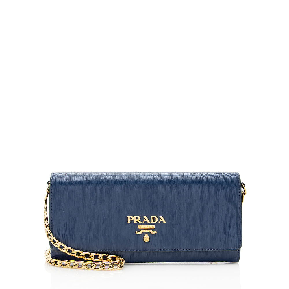 Prada Move Wallet On Bag Shf Vitello Chain Crossbody Bag