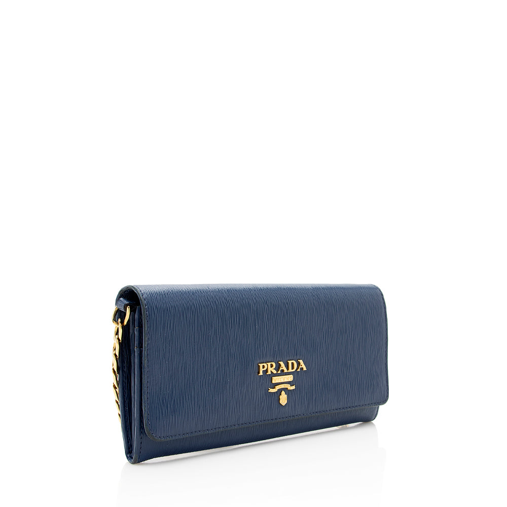 Prada Move Wallet On Bag Shf Vitello Chain Crossbody Bag