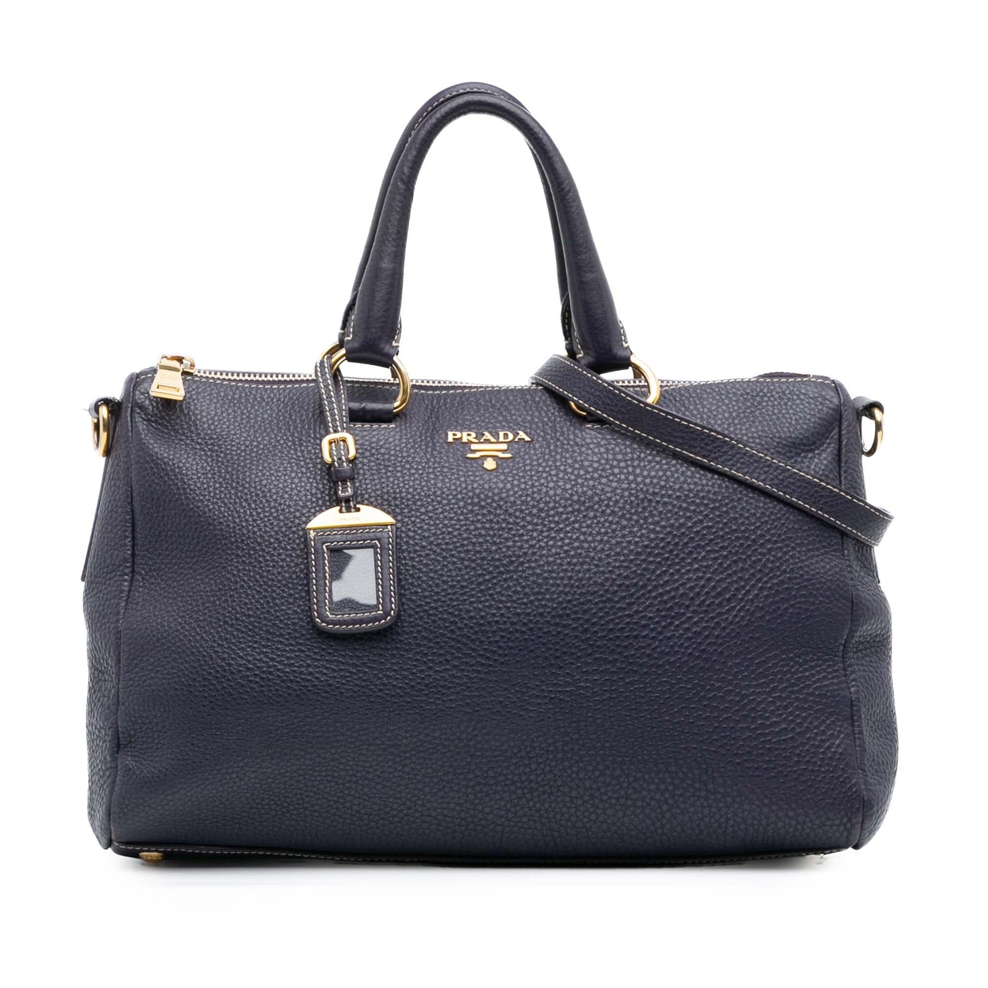Prada Phenix Bauletto Satchel Vitello Satchel Bag