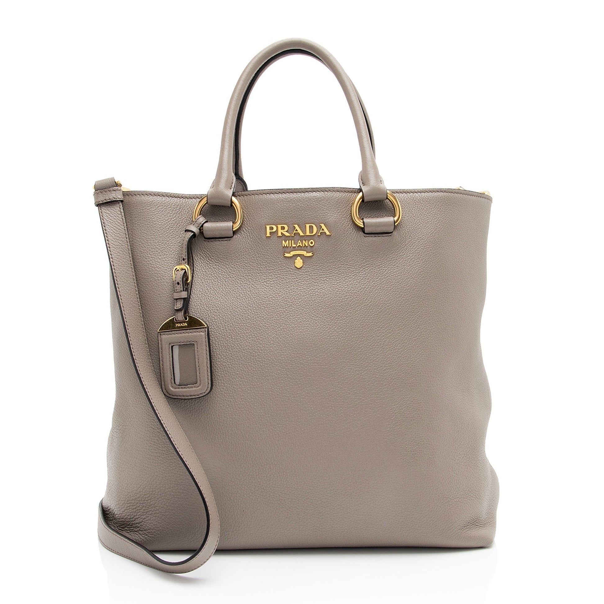 Prada Phenix Tall Tote Shf Xqinw4 Vitello Tote Bag