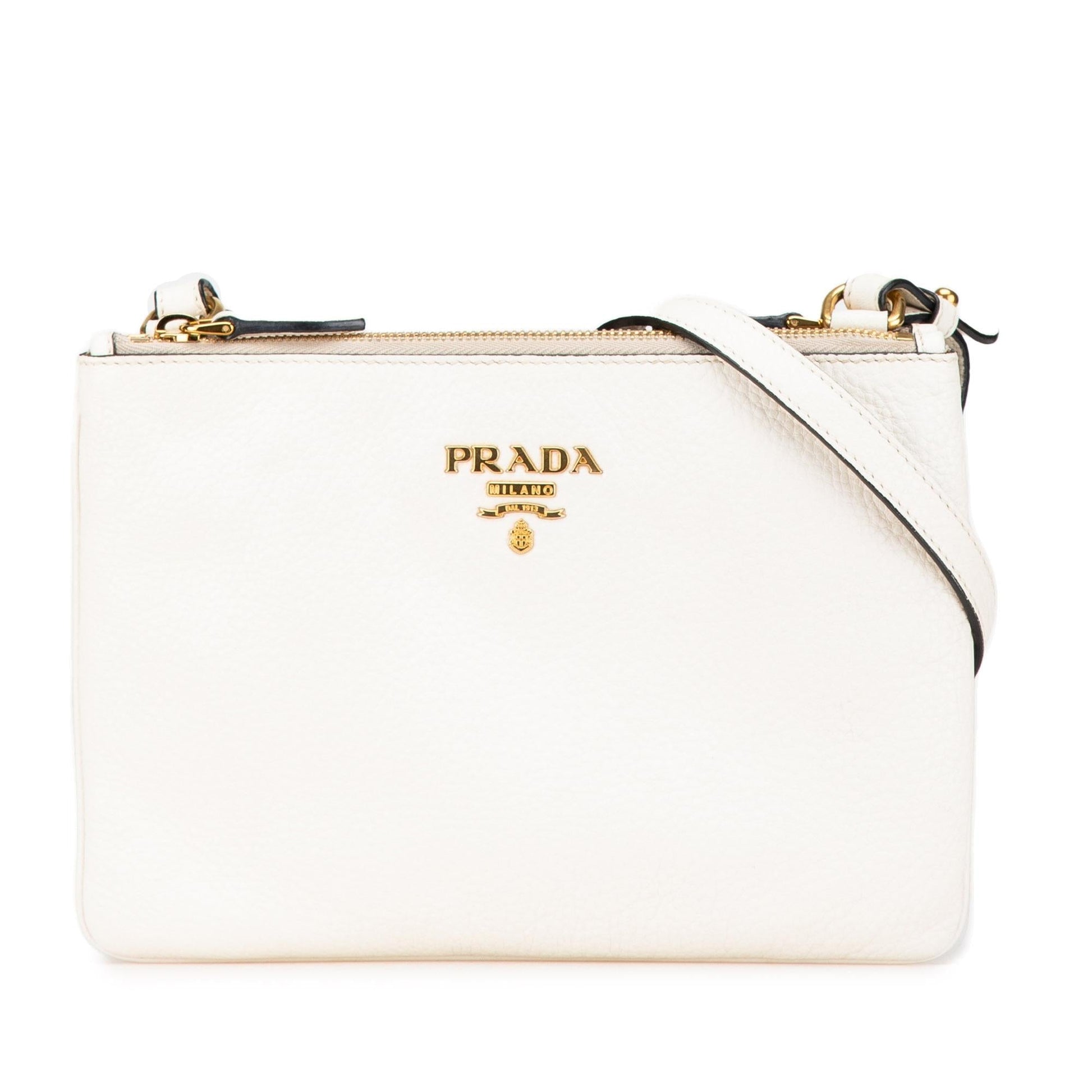 Prada Phenix Double Crossbody Vitello Zip Crossbody Bag Zip Crossbody 1