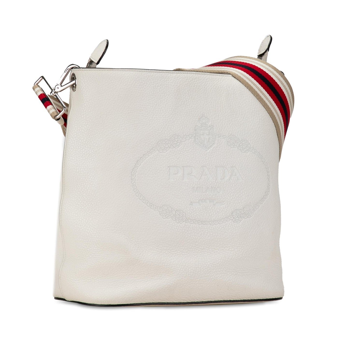 Prada Phenix Bag Shg 77Rplb Vitello Logo Bucket Shoulder Bag