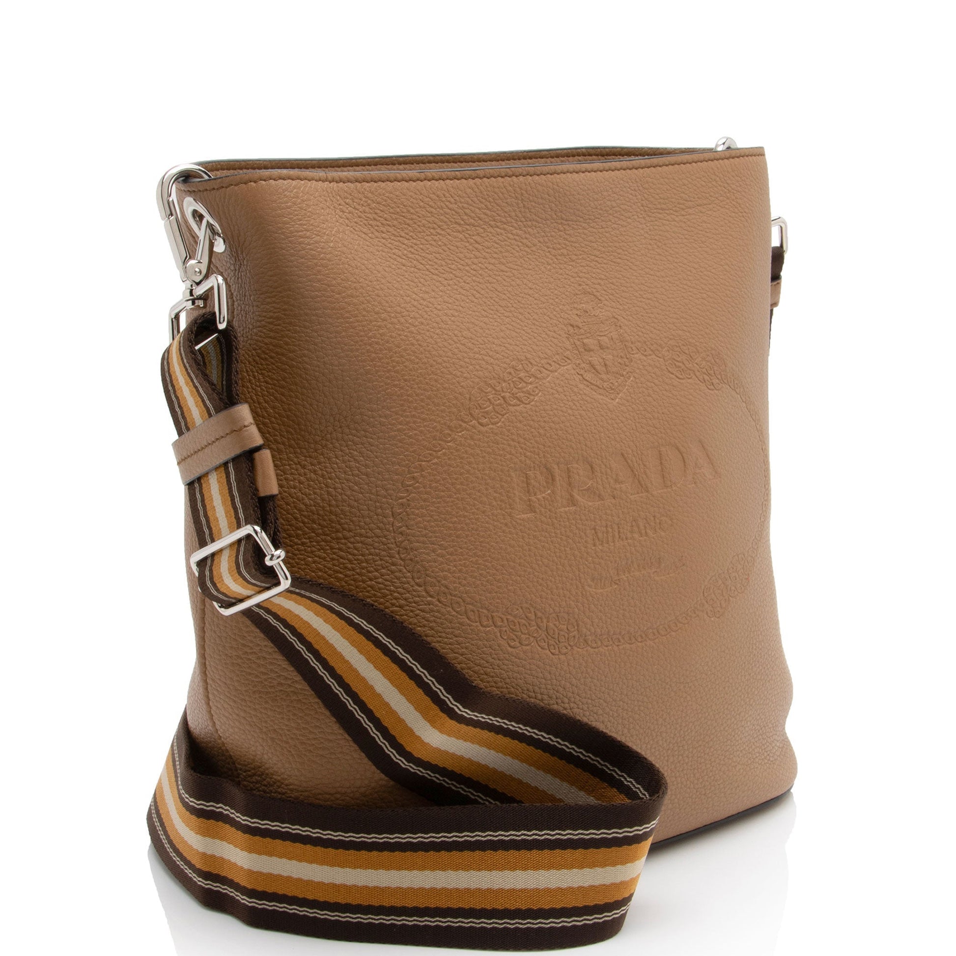 Prada Phenix Bag Shf Pgqanw Vitello Logo Bucket Crossbody Bag