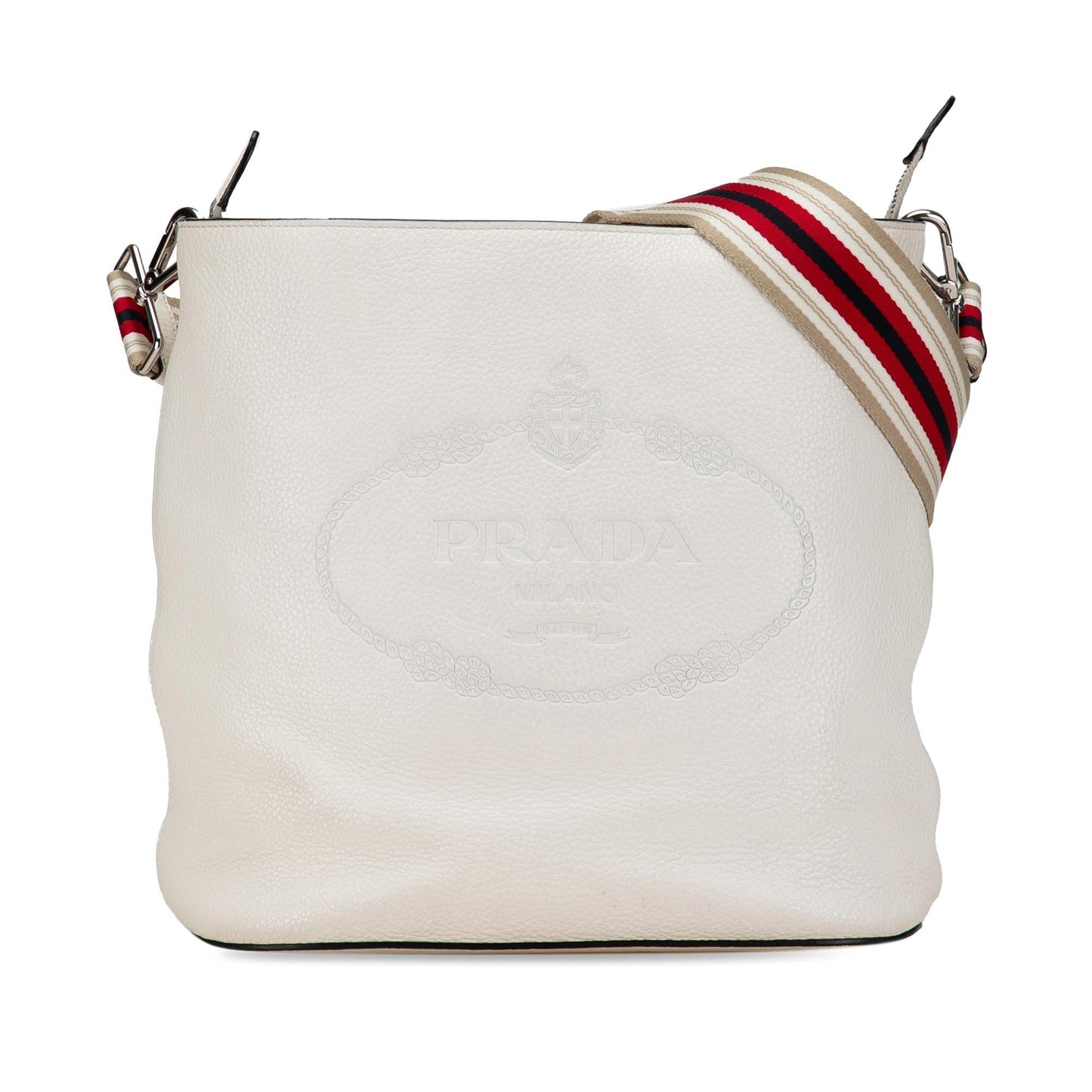 Prada Phenix Bag Shg Hrfqdm Vitello Logo Bucket Shoulder Bag