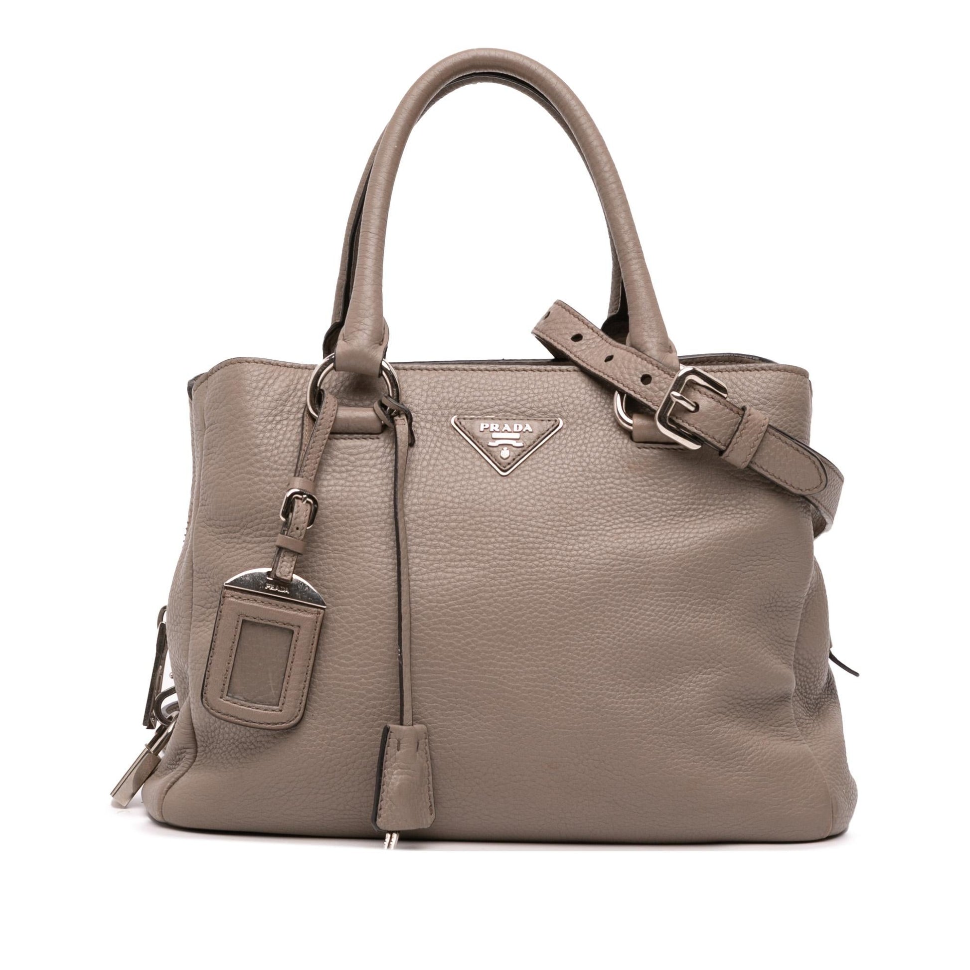 Prada Phenix Open Convertible Tote Vitello Tote Bag