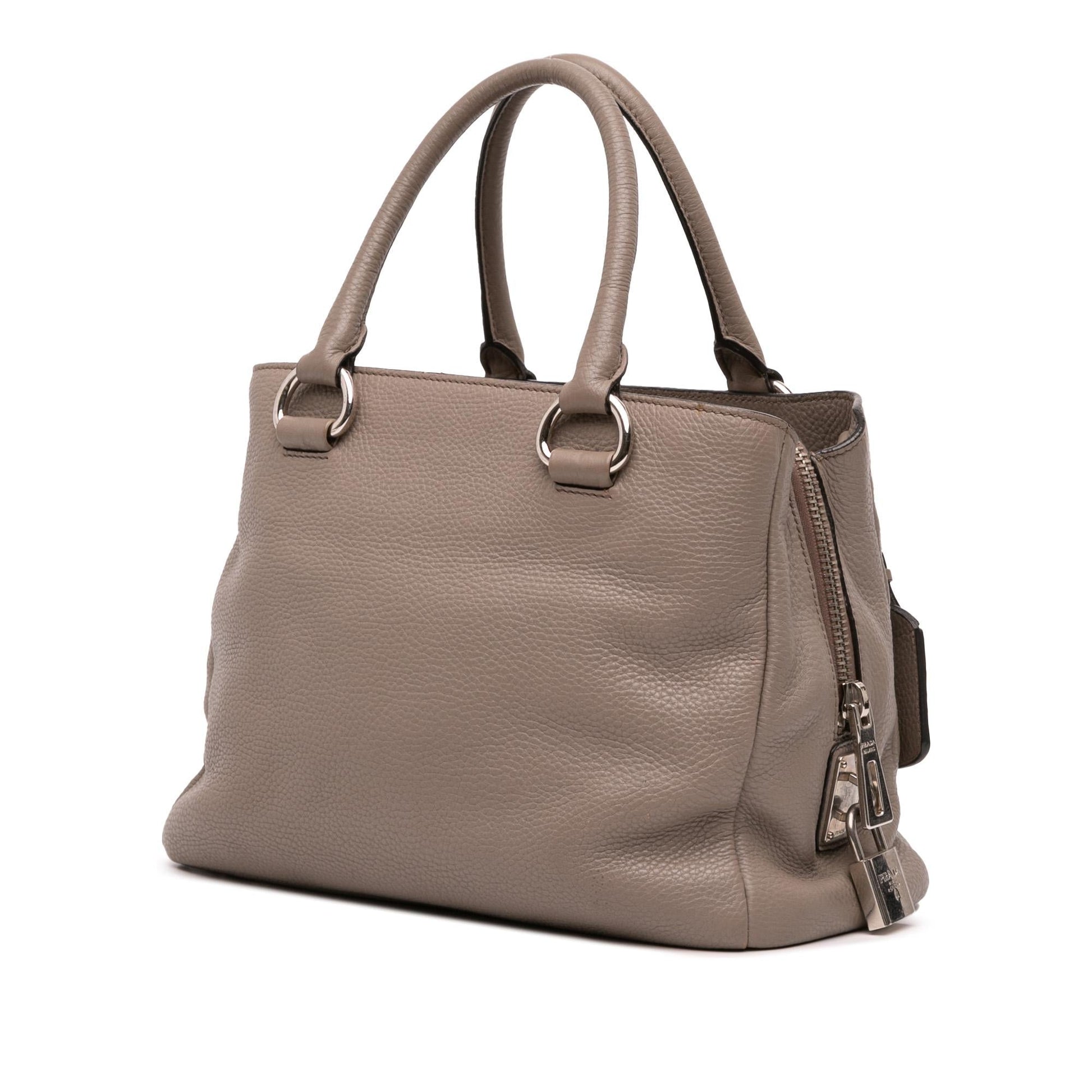Prada Phenix Open Convertible Tote Vitello Tote Bag