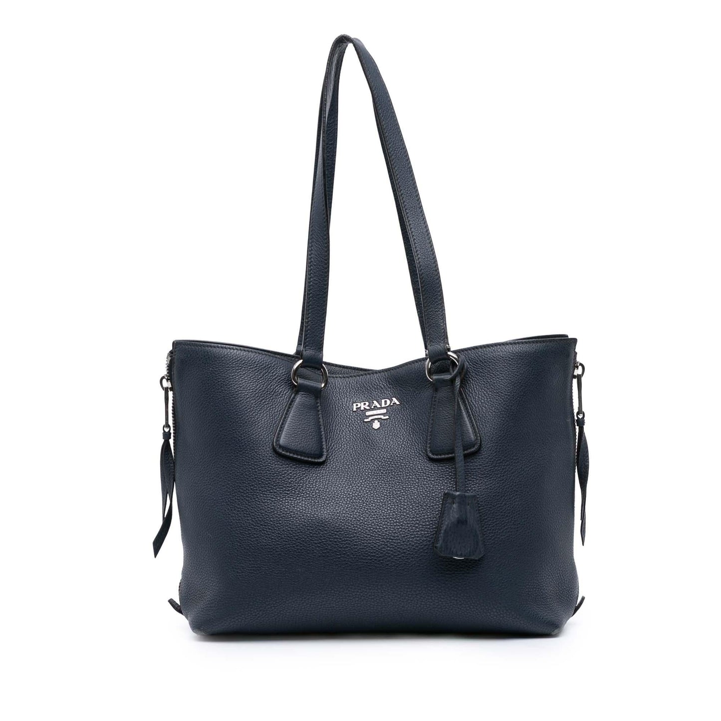Prada Phenix Side Shopper Tote Vitello Zip Tote Bag