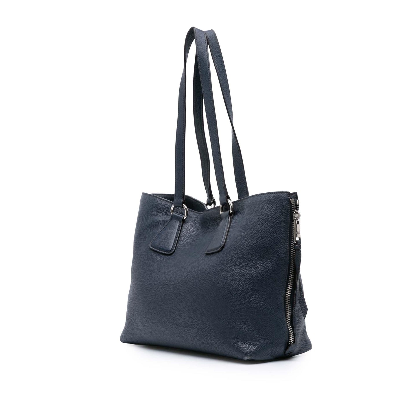 Prada Phenix Side Shopper Tote Vitello Zip Tote Bag