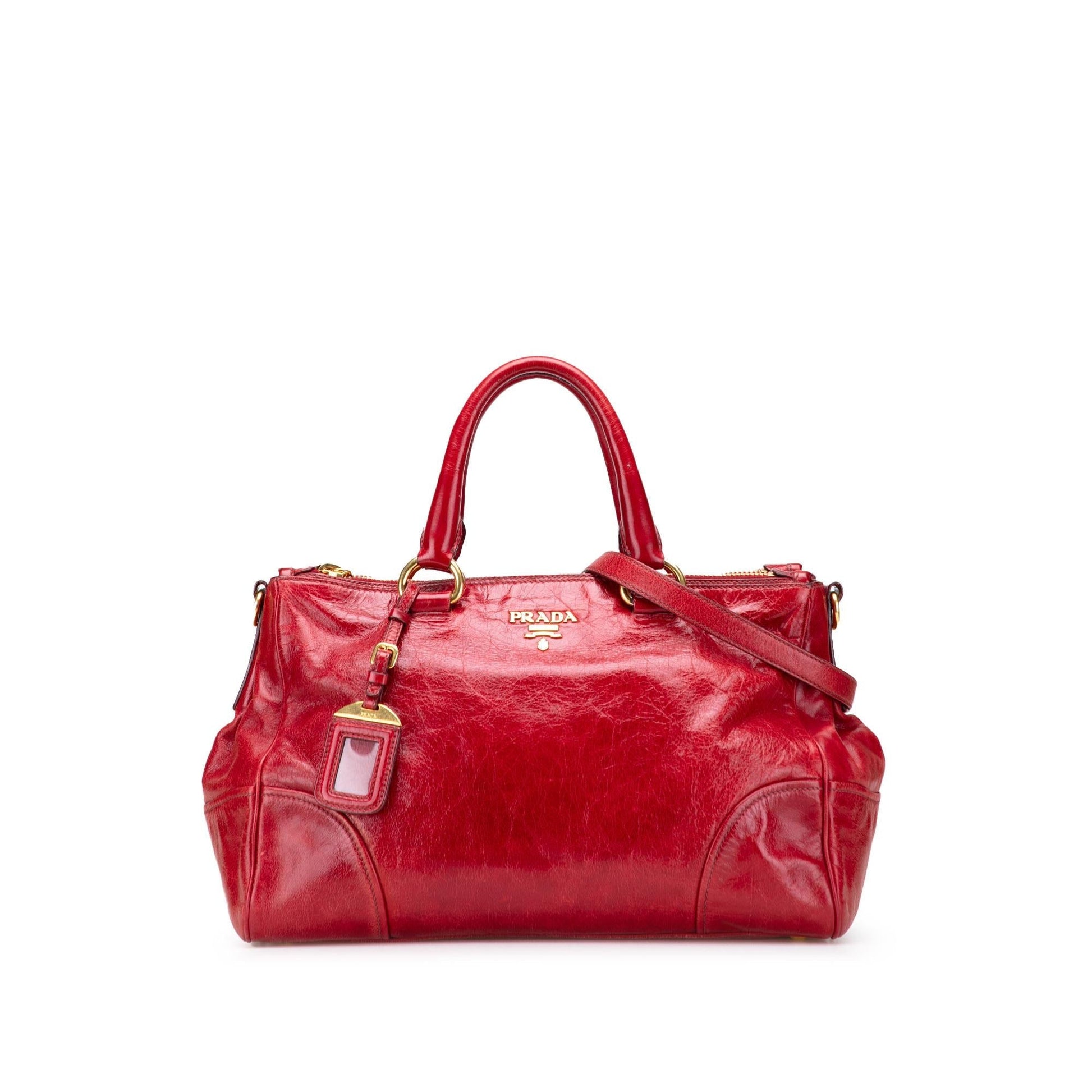Prada Shine Bauletto Satchel Vitello Satchel Bag Bauletto Satchel 1