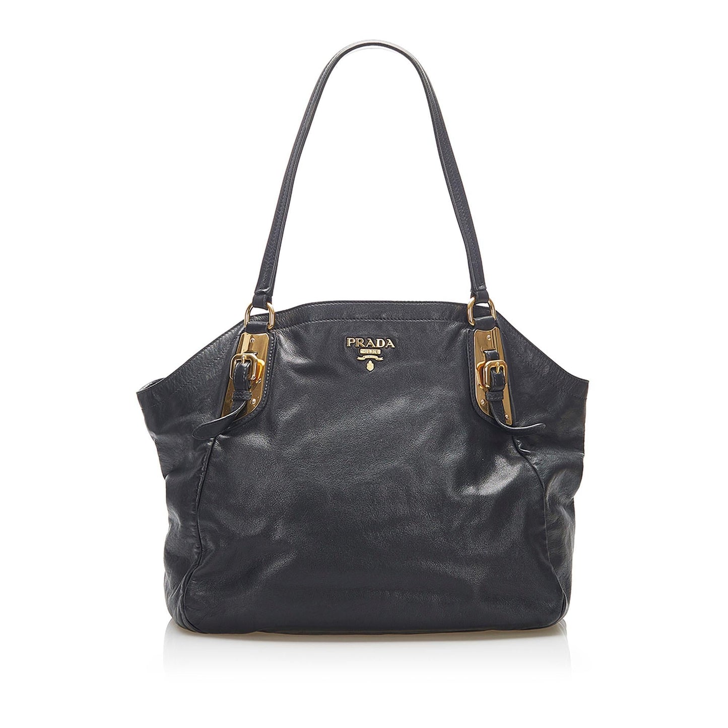 Prada Shine Tote Bag Leather Vitello