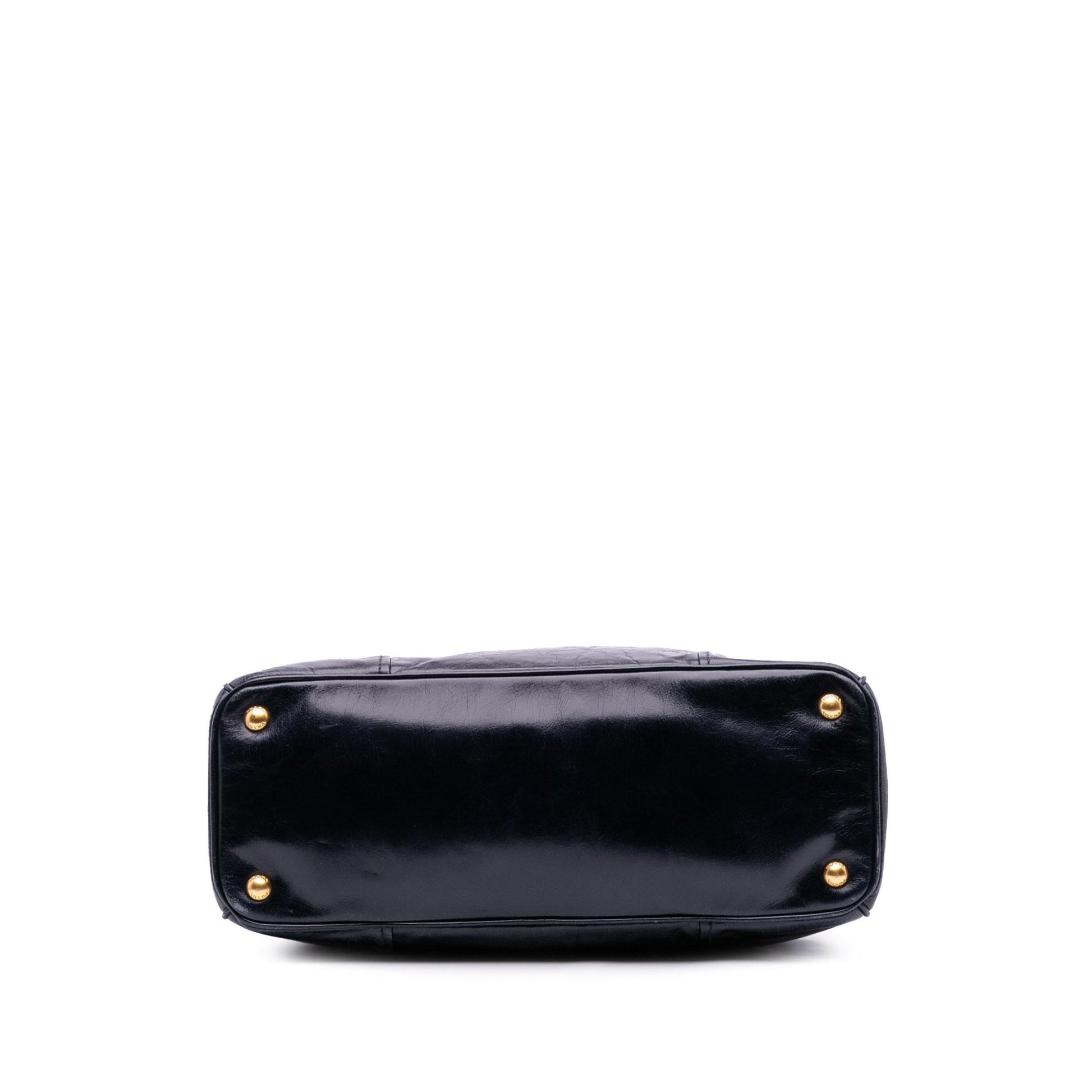 Prada Shine Open Convertible Tote Vitello Tote Bag