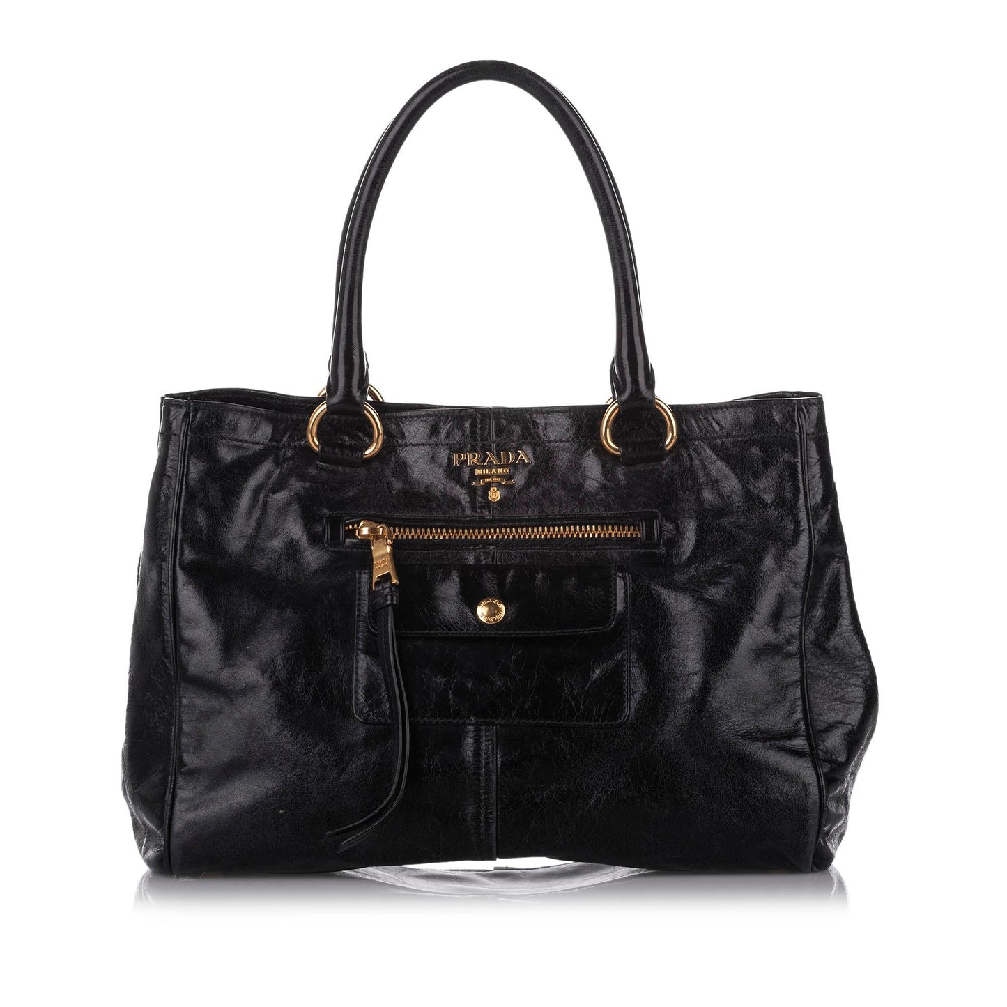 Prada Shine Satchel Shg Vitello Satchel Bag Satchel Shg 18699