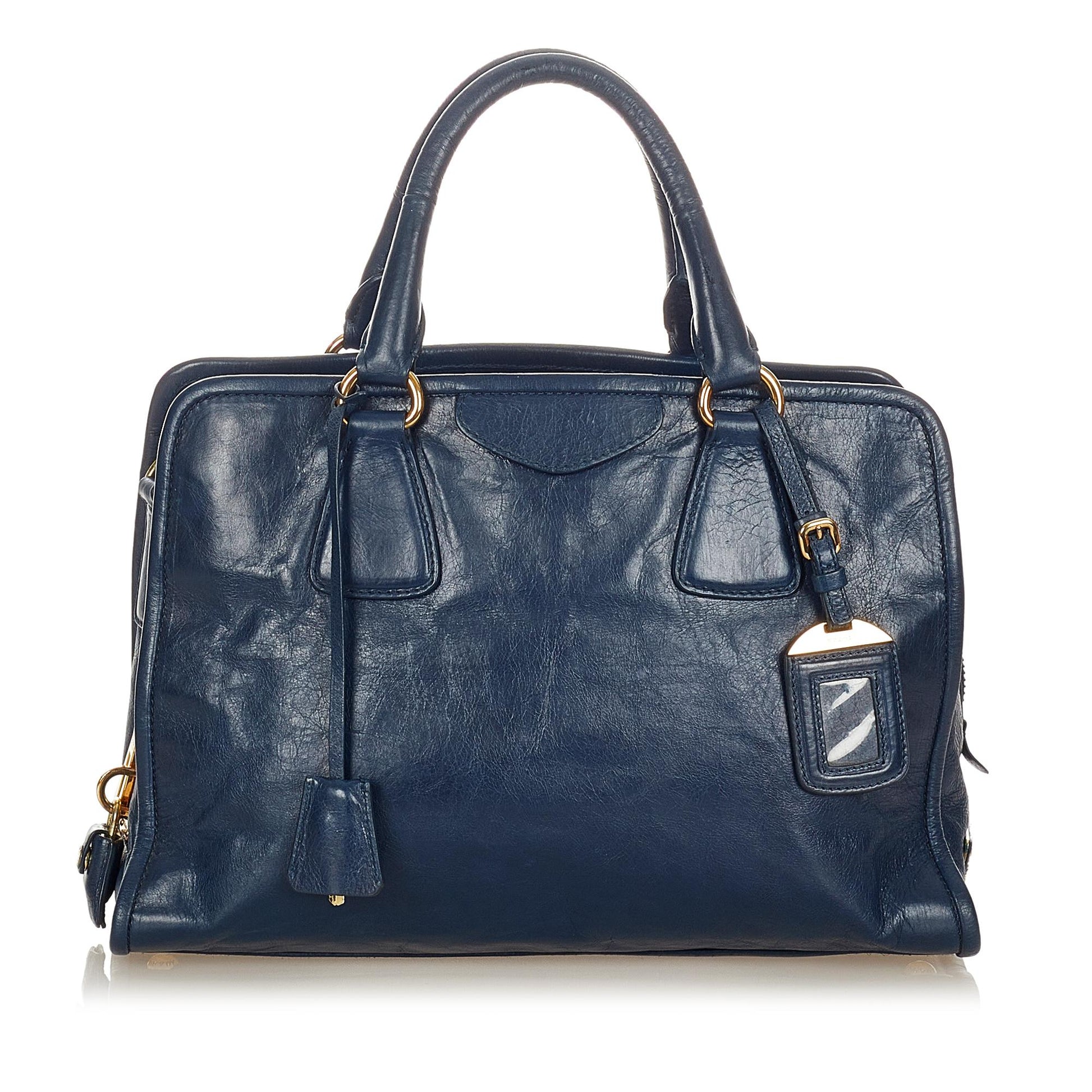 Prada Shine Satchel Shg Vitello Satchel Bag Satchel Shg 23790