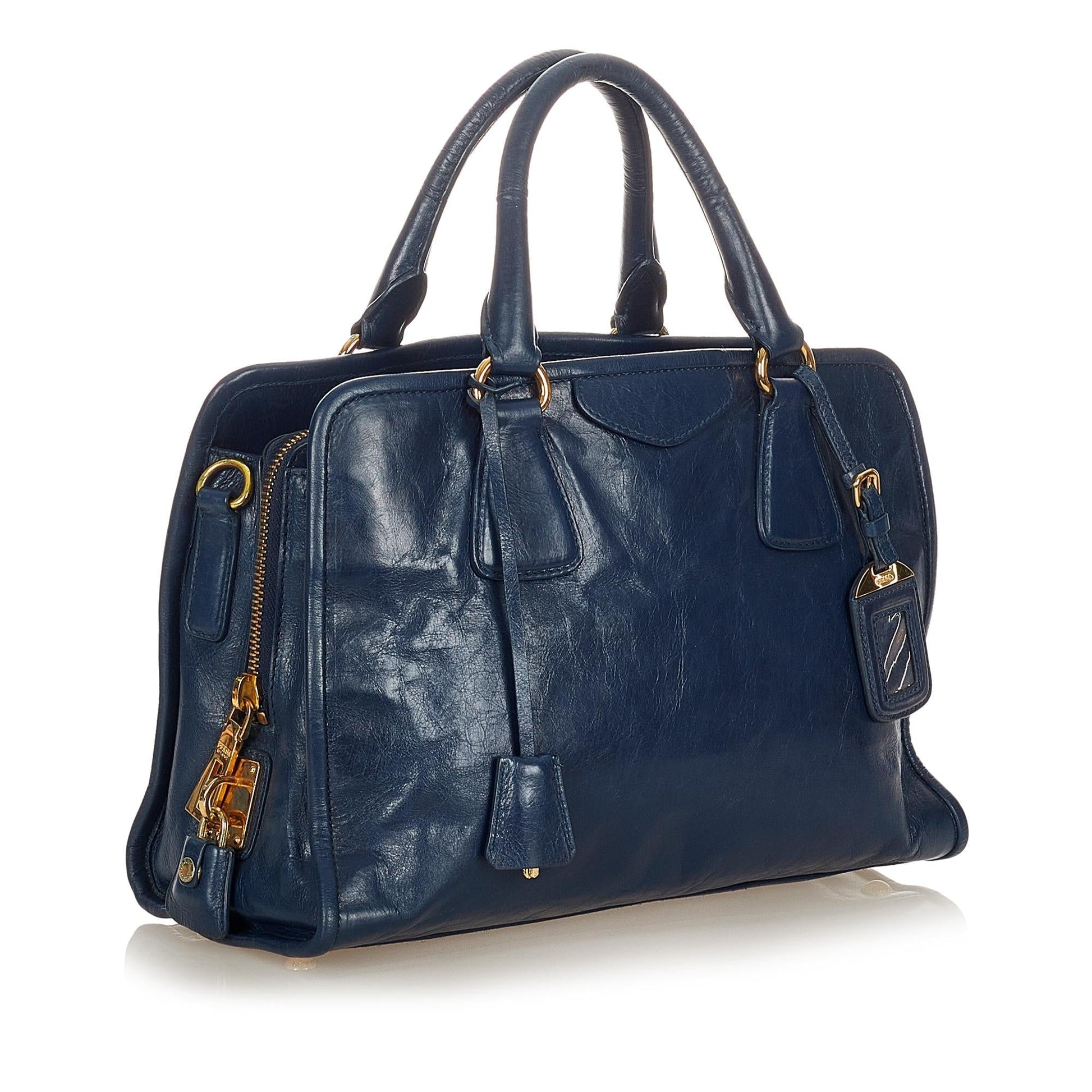 Prada Shine Satchel Shg Vitello Satchel Bag Satchel Shg 23790