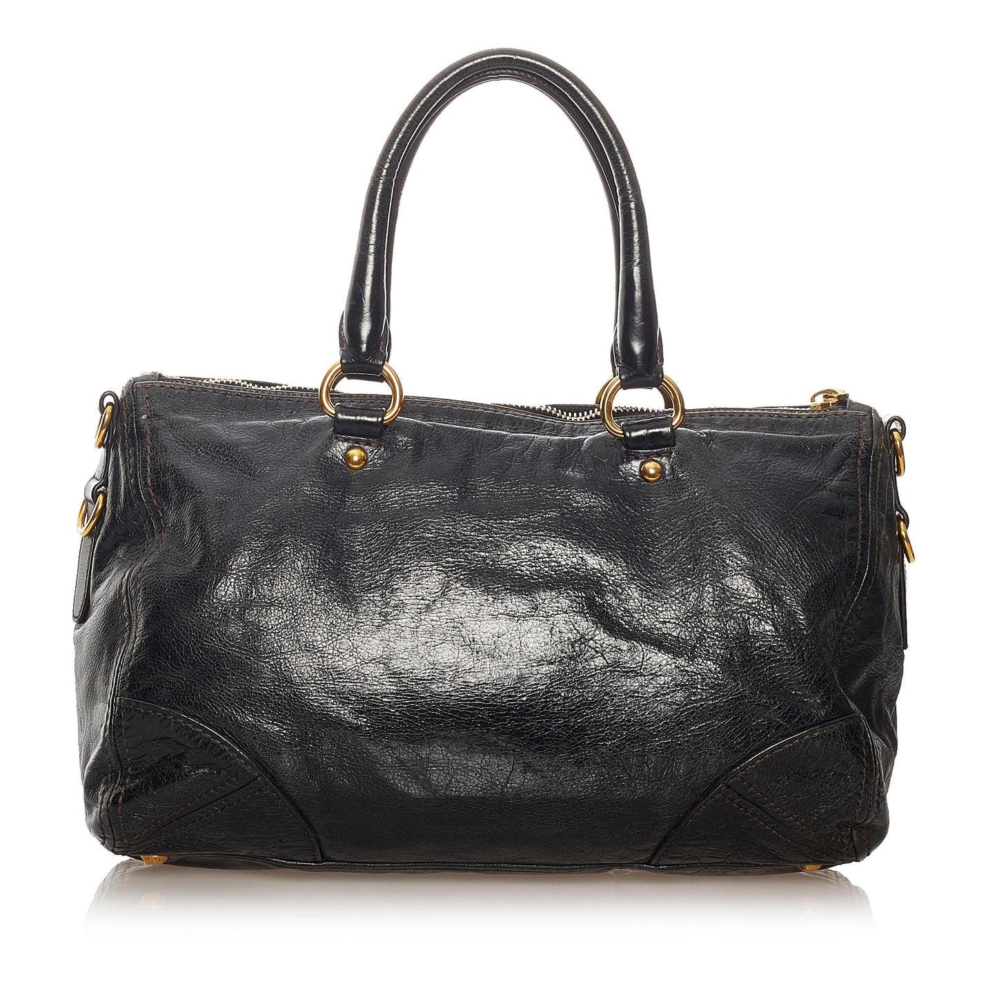 Prada Shine Satchel Shg Vitello Satchel Bag Satchel Shg 27607