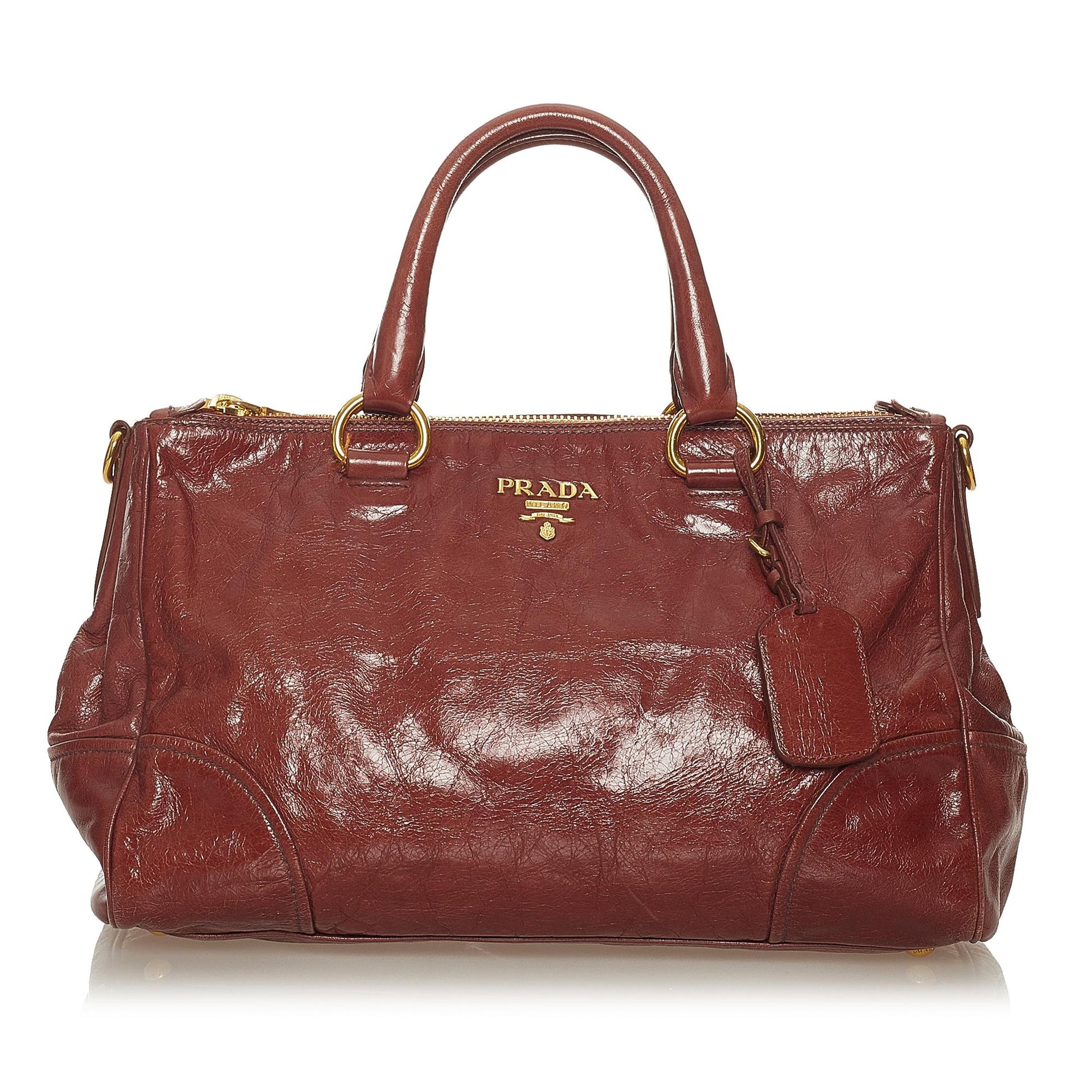 Prada Shine Satchel Shg Vitello Satchel Bag Satchel Shg 27630
