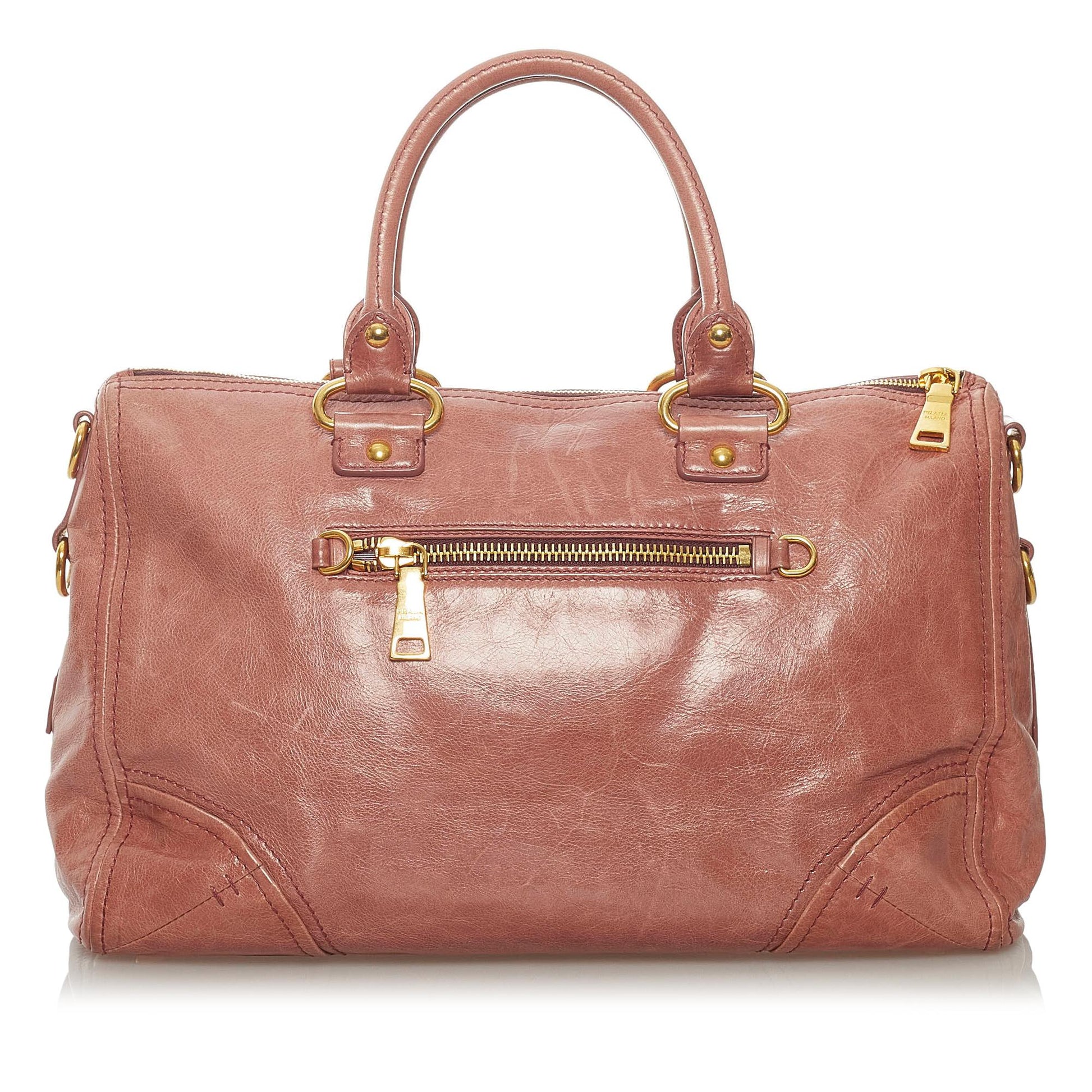Prada Shine Satchel Shg Vitello Satchel Bag Satchel Shg 28448