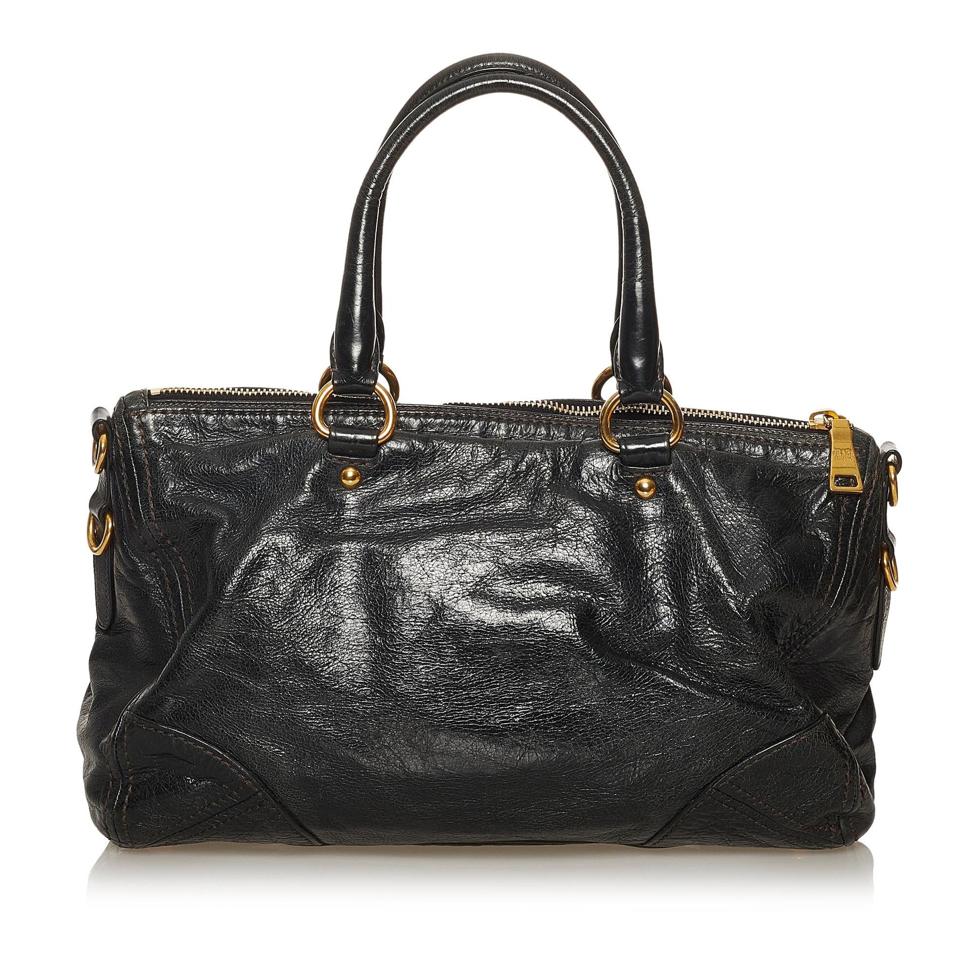 Prada Shine Satchel Shg Vitello Satchel Bag Satchel Shg 29261