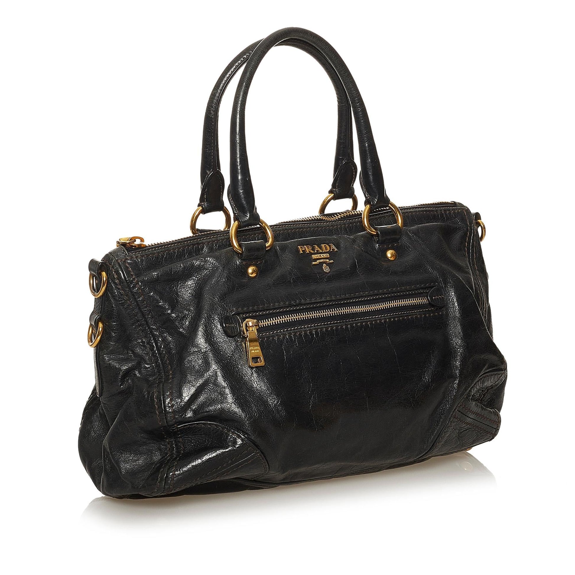 Prada Shine Satchel Shg Vitello Satchel Bag Satchel Shg 29261