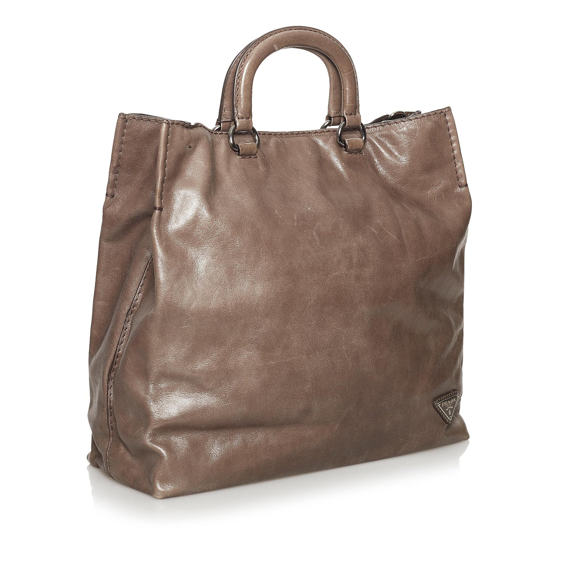 Prada Shine Satchel Shg Vitello Satchel Bag Satchel Shg 30859