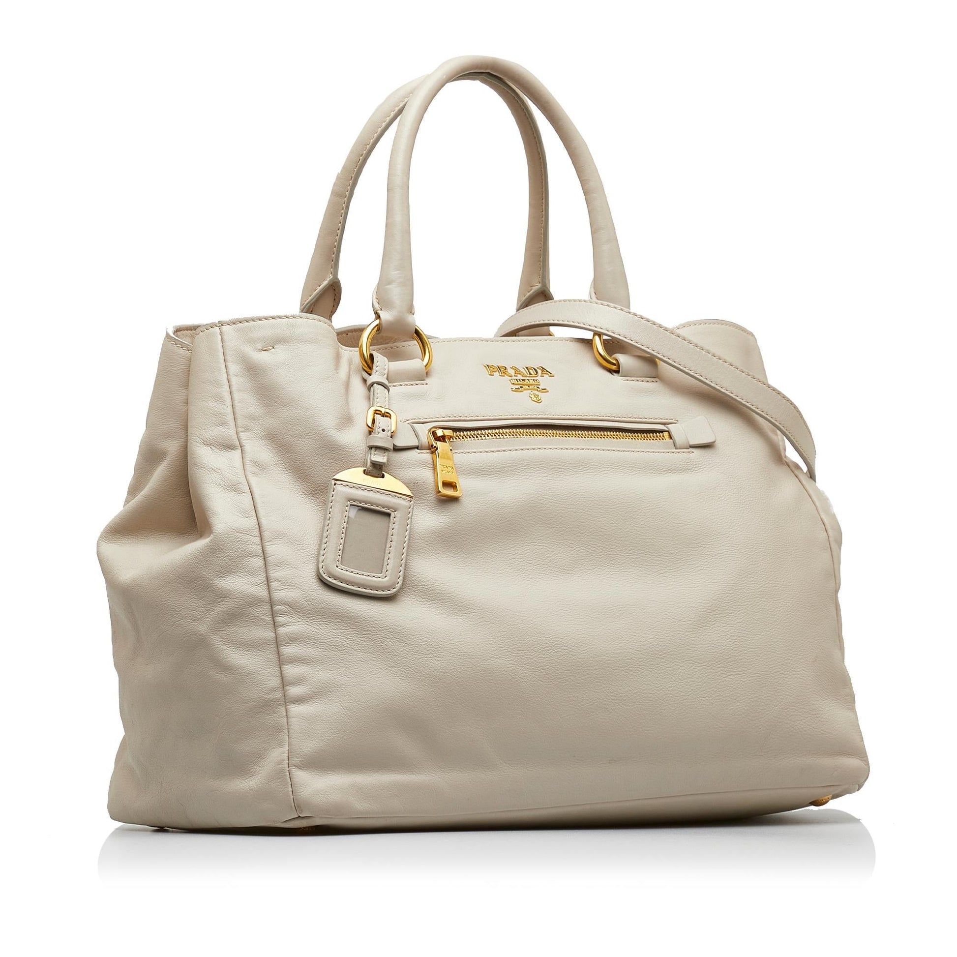 Prada Shine Satchel Shg Kzez3S Vitello Satchel Bag