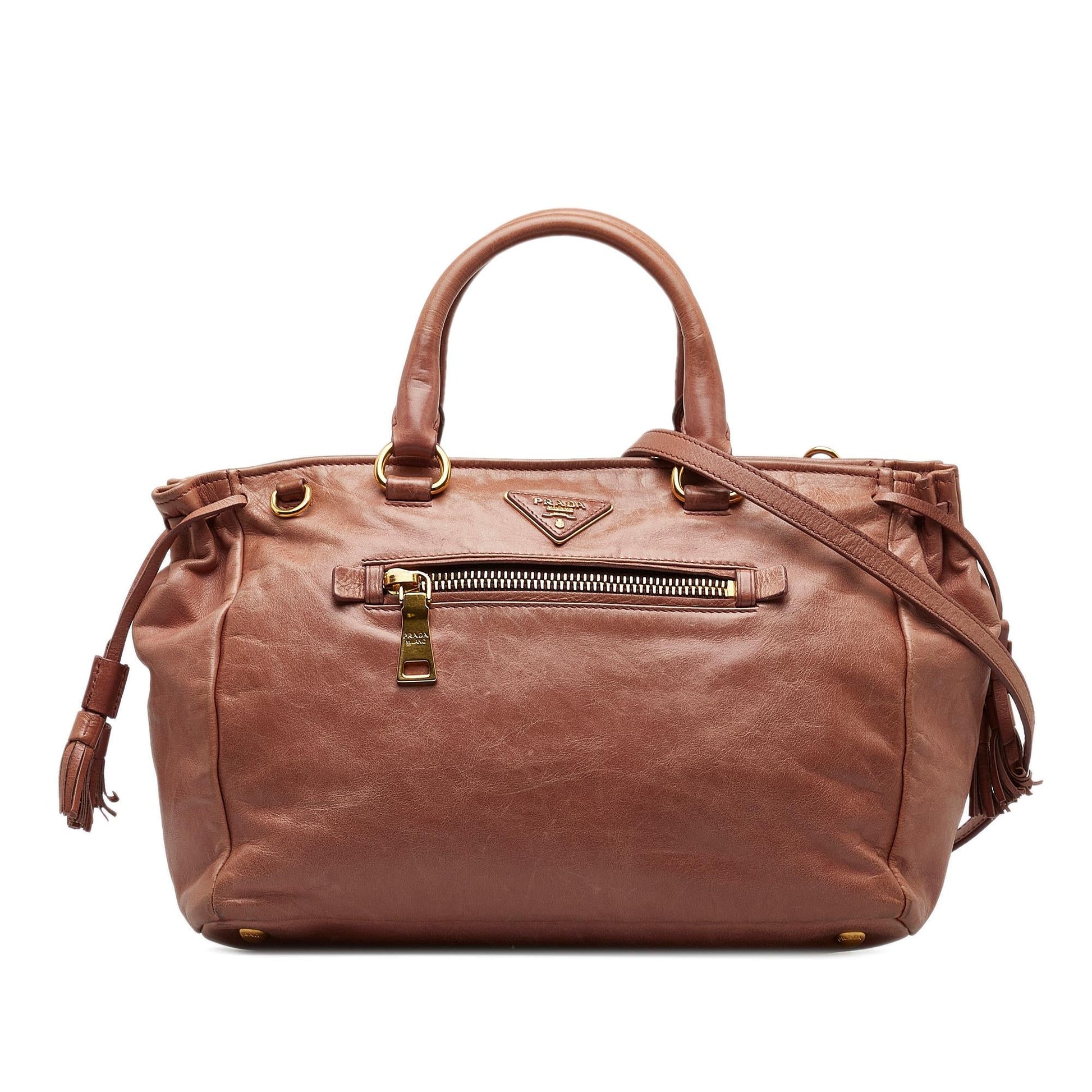 Prada Shine Satchel Shg Zy7Q9L Vitello Satchel Bag