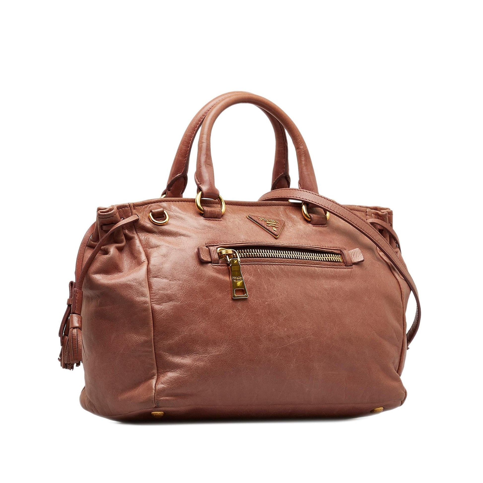 Prada Shine Satchel Shg Zy7Q9L Vitello Satchel Bag