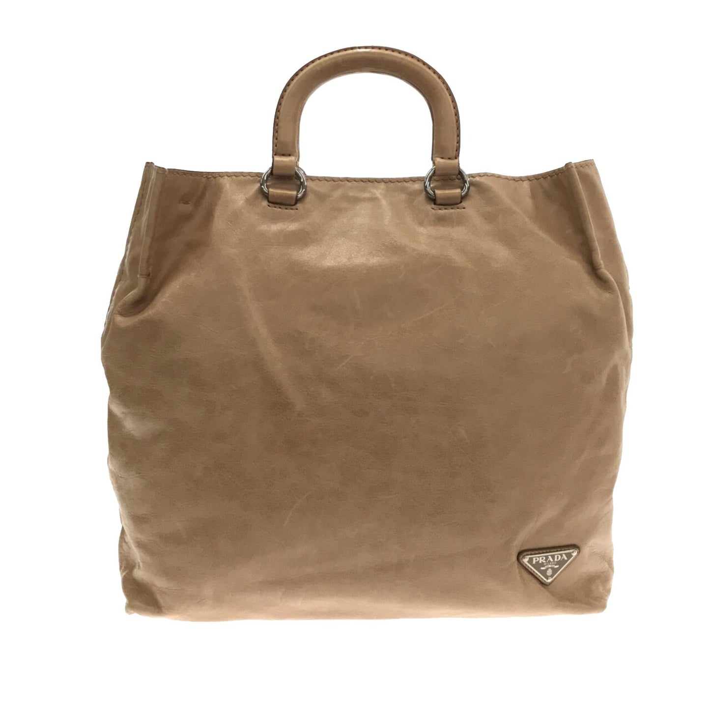 Prada Shine Satchel Shg K4Ou3L Vitello Satchel Bag