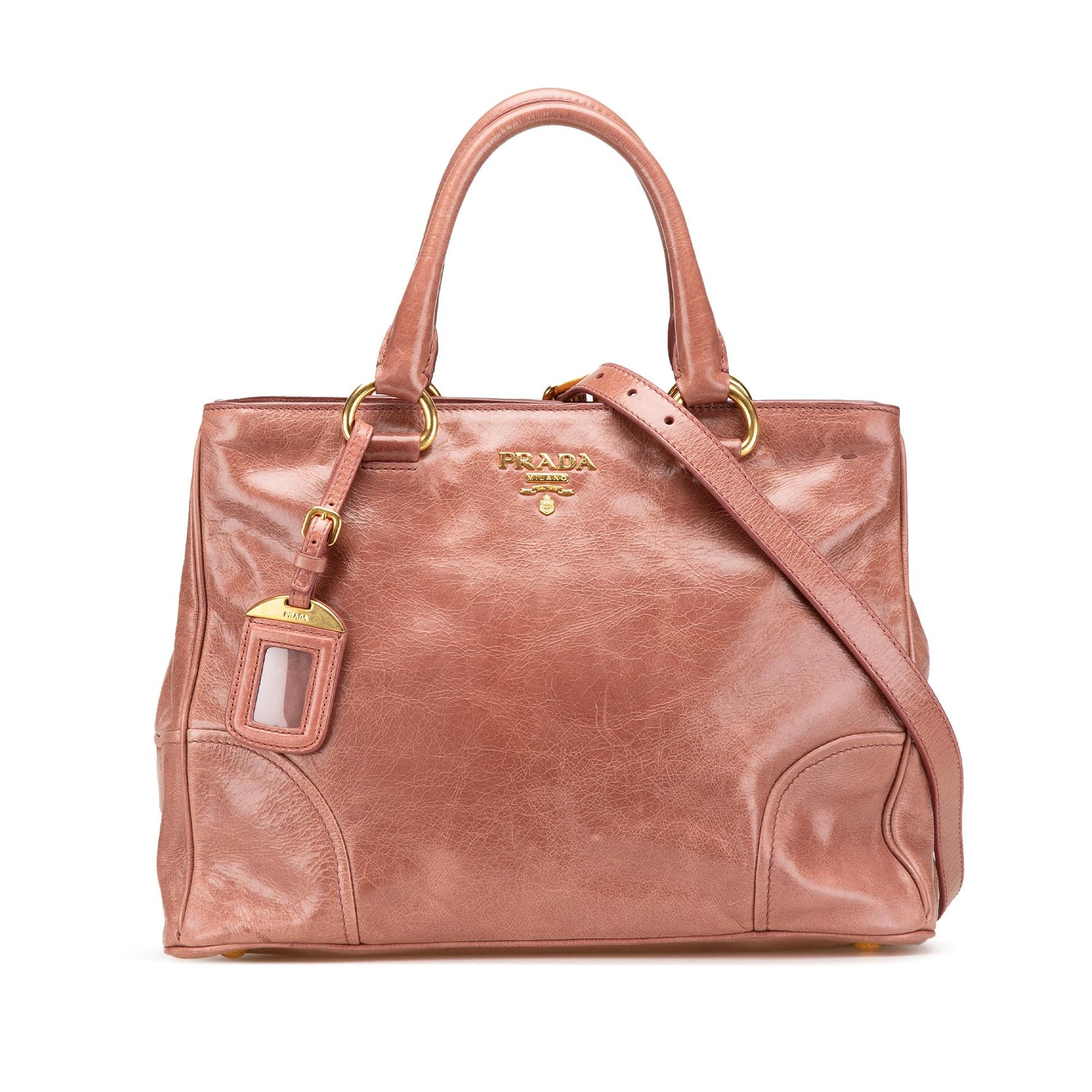 Prada Shine Satchel Vitello Satchel Bag Shine Satchel 1