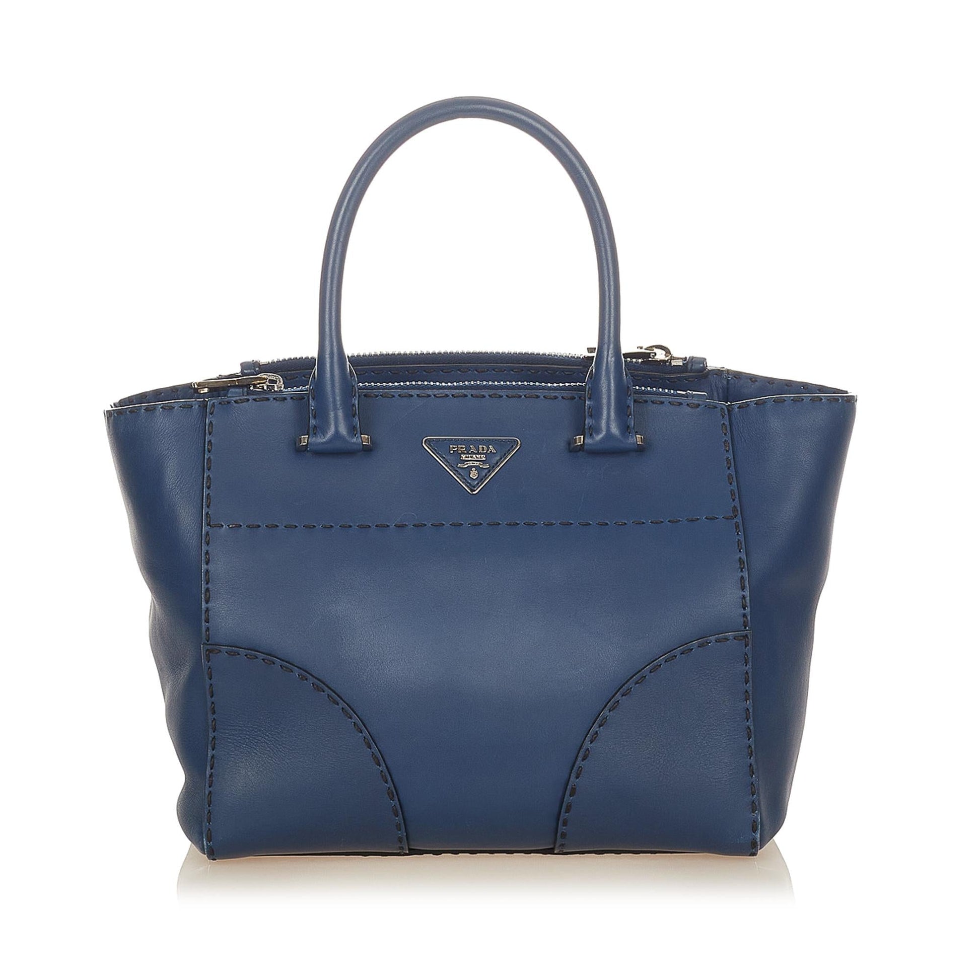 Prada Twin Pocket Satchel Shg Vitello Satchel Bag Satchel Shg 25064