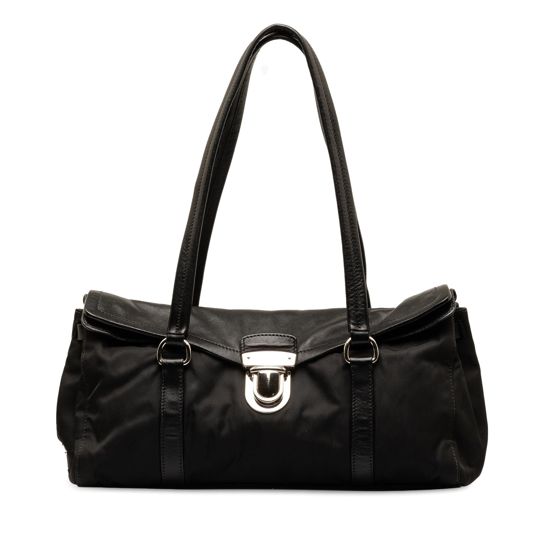 Prada And Tessuto Easy Shoulder Bag Shg 7427Dv Vitello