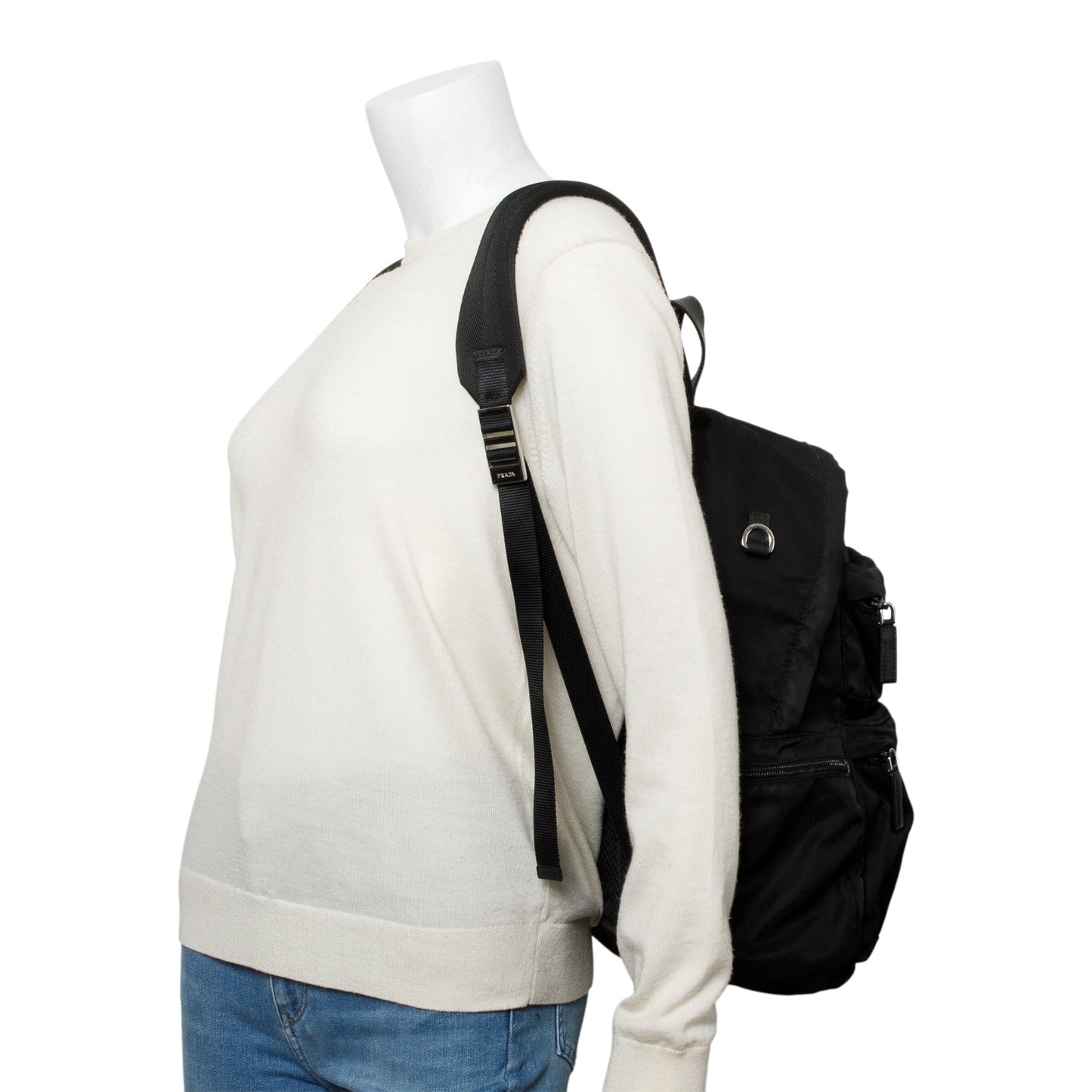Prada X Universal Studios Tessuto Frankenstein Heart Backpack Nylon Black