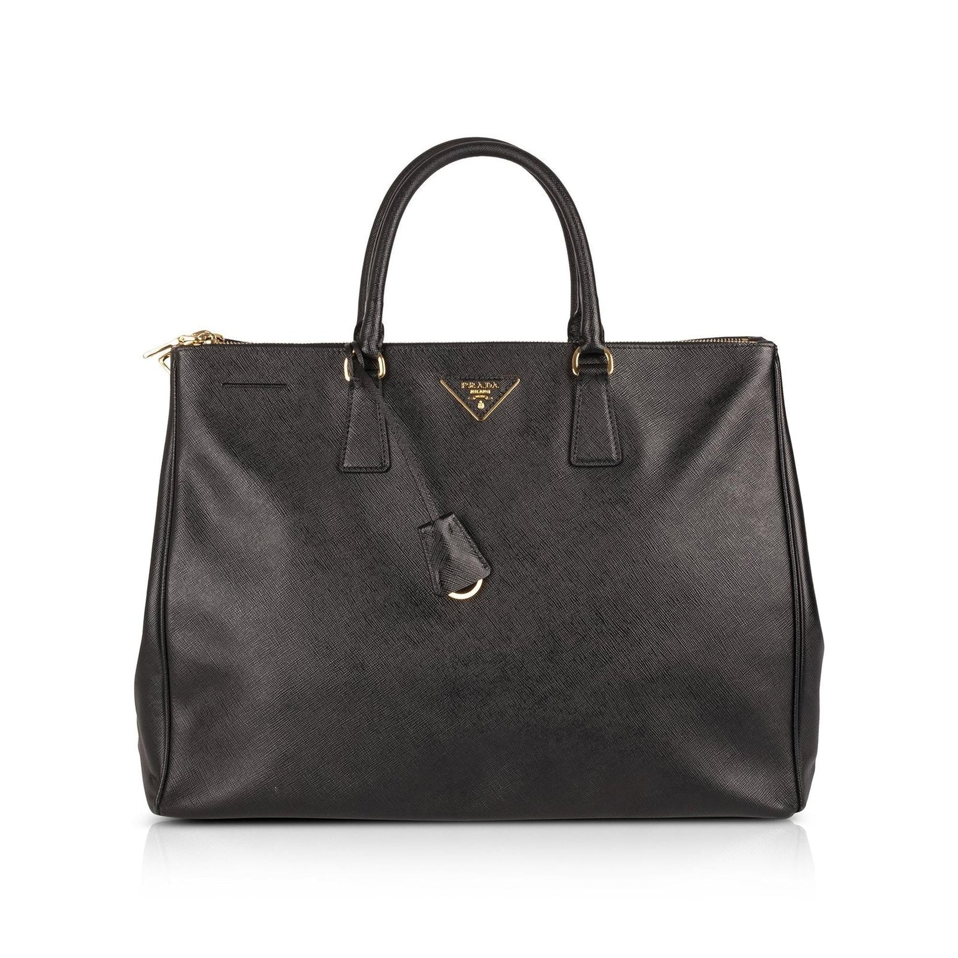 Prada Xl Saffiano Lux Double Zip Tote Handbag Tote Bag