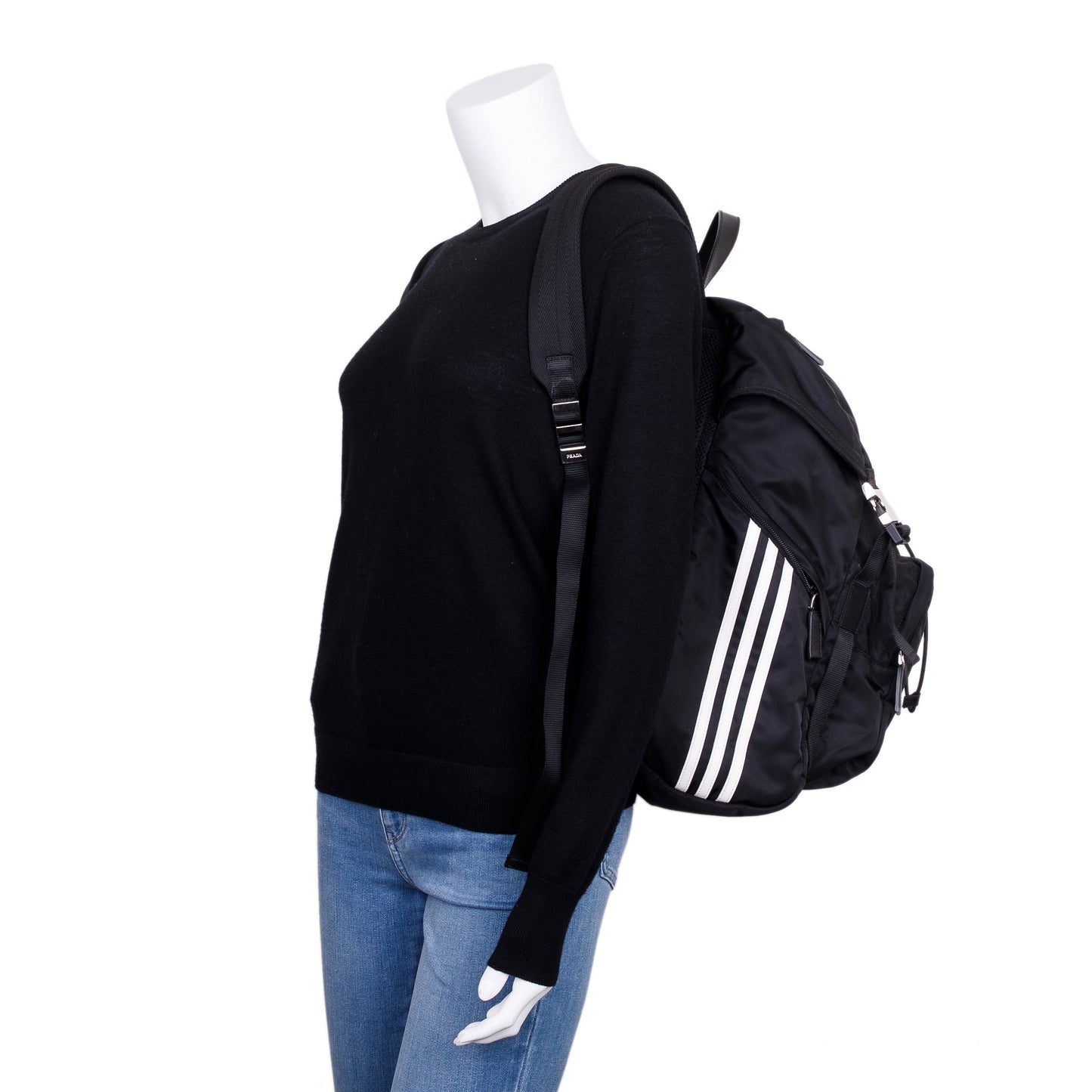 Prada X Adidas Re And Saffiano Backpack Handbag Leather Nylon