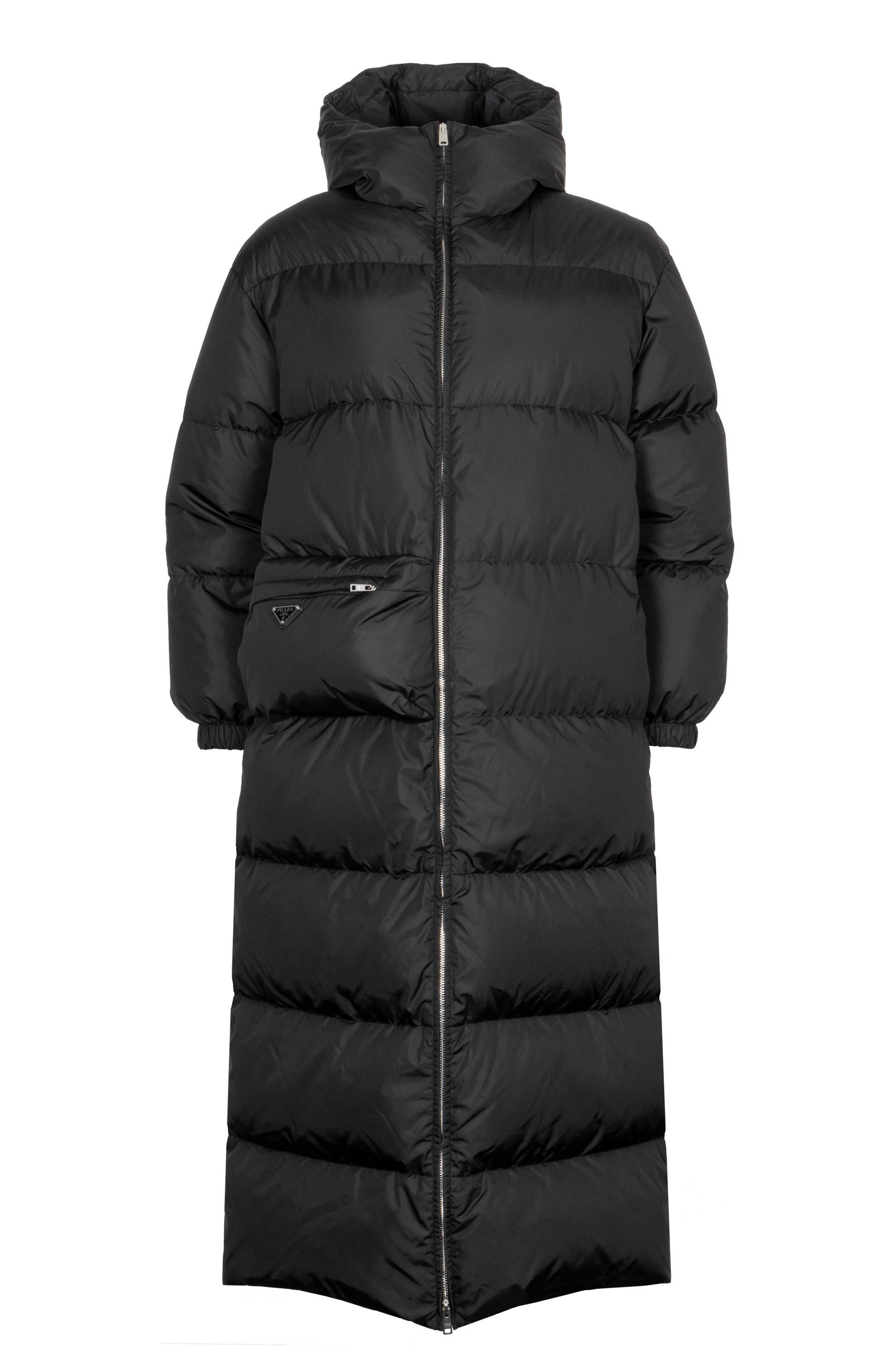 Prada Re- Down Coat Nylon Black Handbag