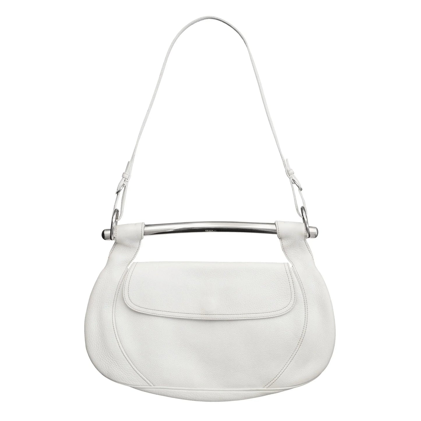 Prada Shoulder Bag SS Leather Metal Vitello