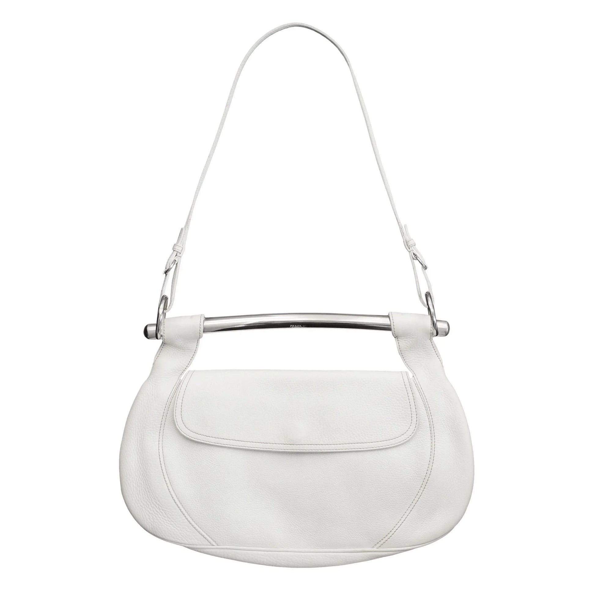 Prada Shoulder Bag SS Leather Metal Vitello
