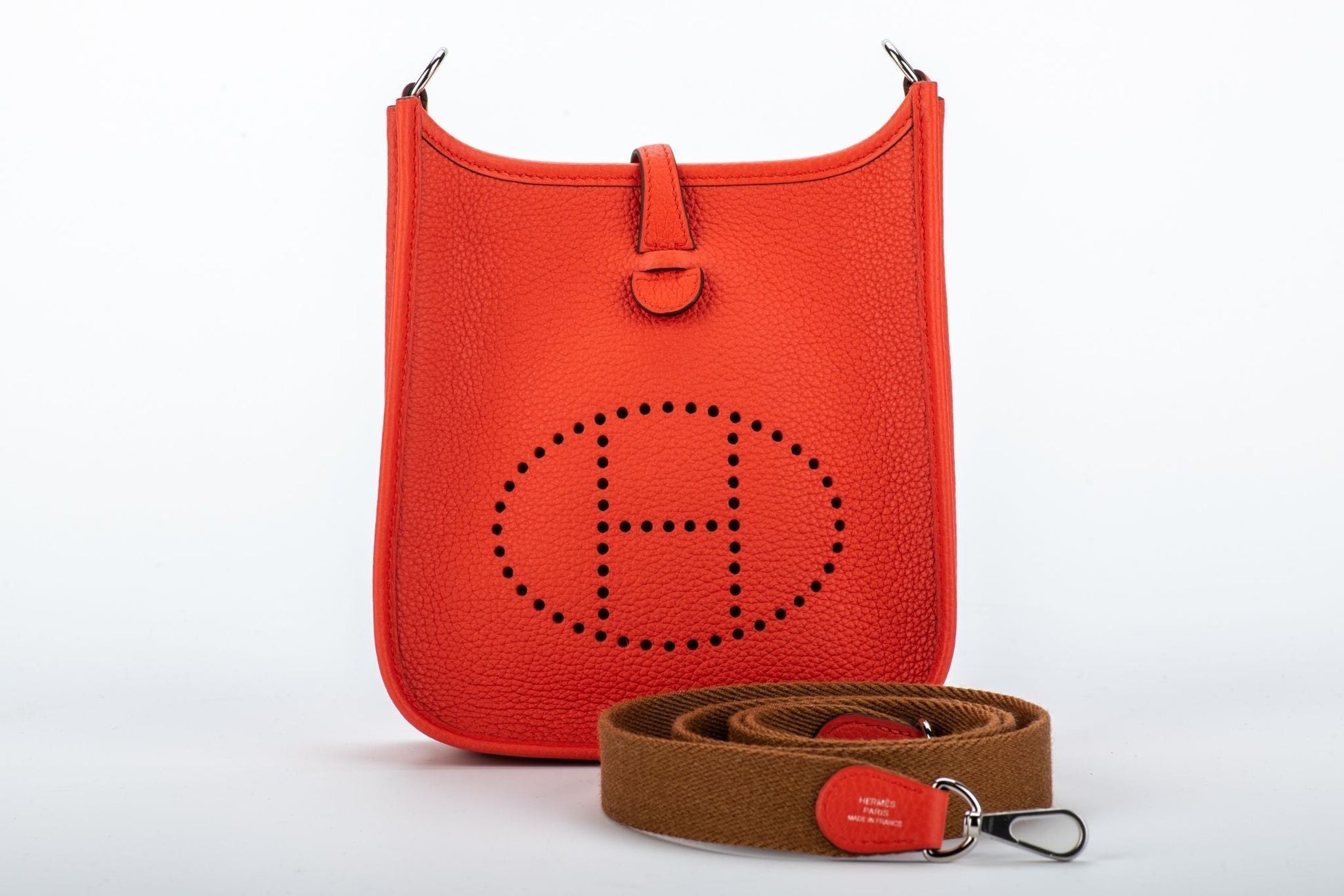 Hermes Bnib Evelyne Capucine Handbag Gold Mini Travel Bag